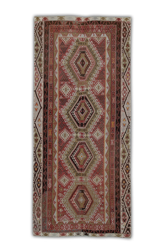 #305 Turkish Vintage Anatolian Rug  5'8" x 12'5"