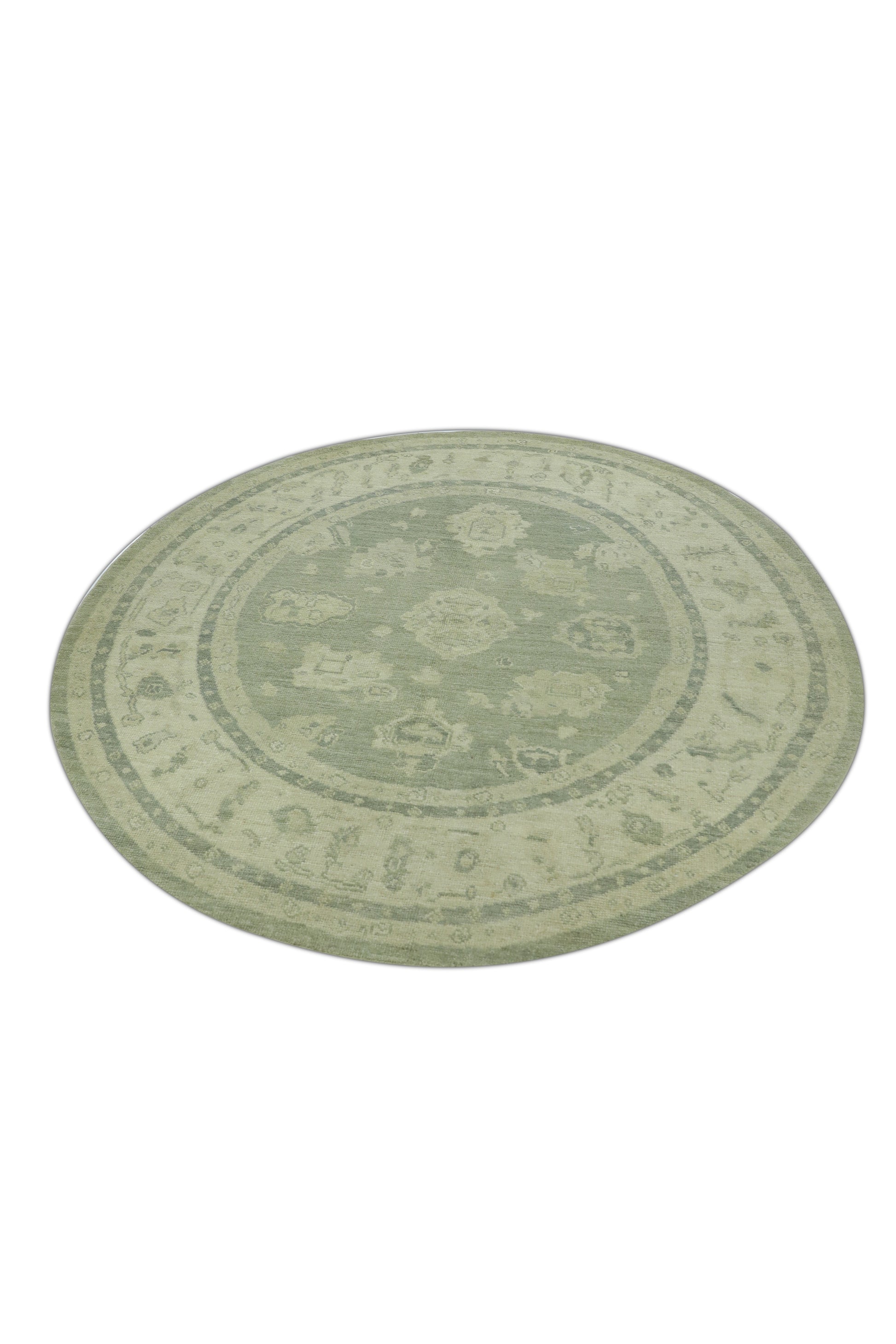 Turkish Oushak Rug 6'9" x 7'1" #866