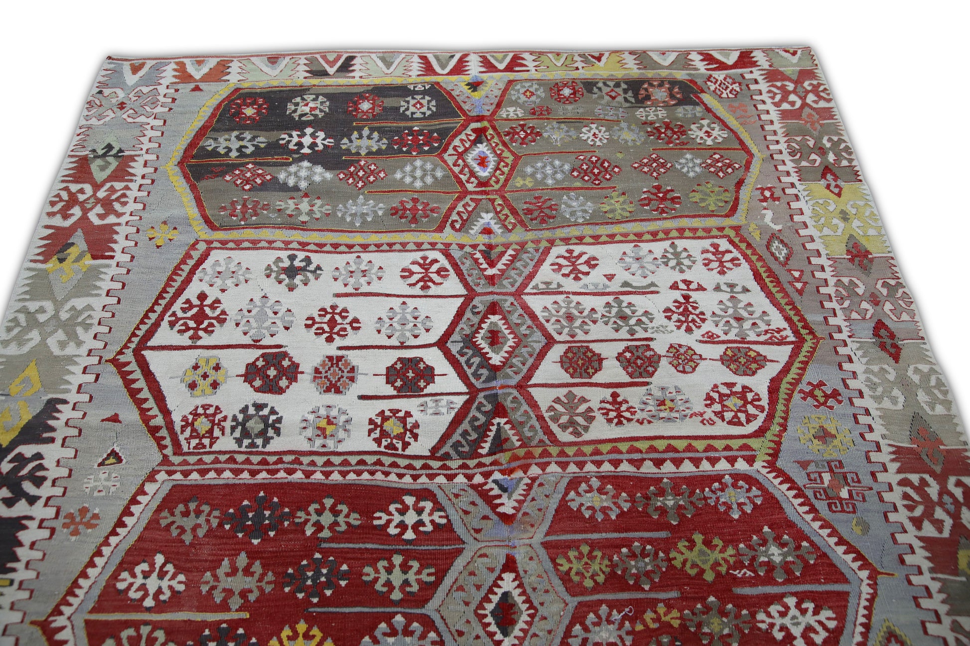 Oriental Flatweave Turkish Antique Kilim  5'5" x 13'5" #308