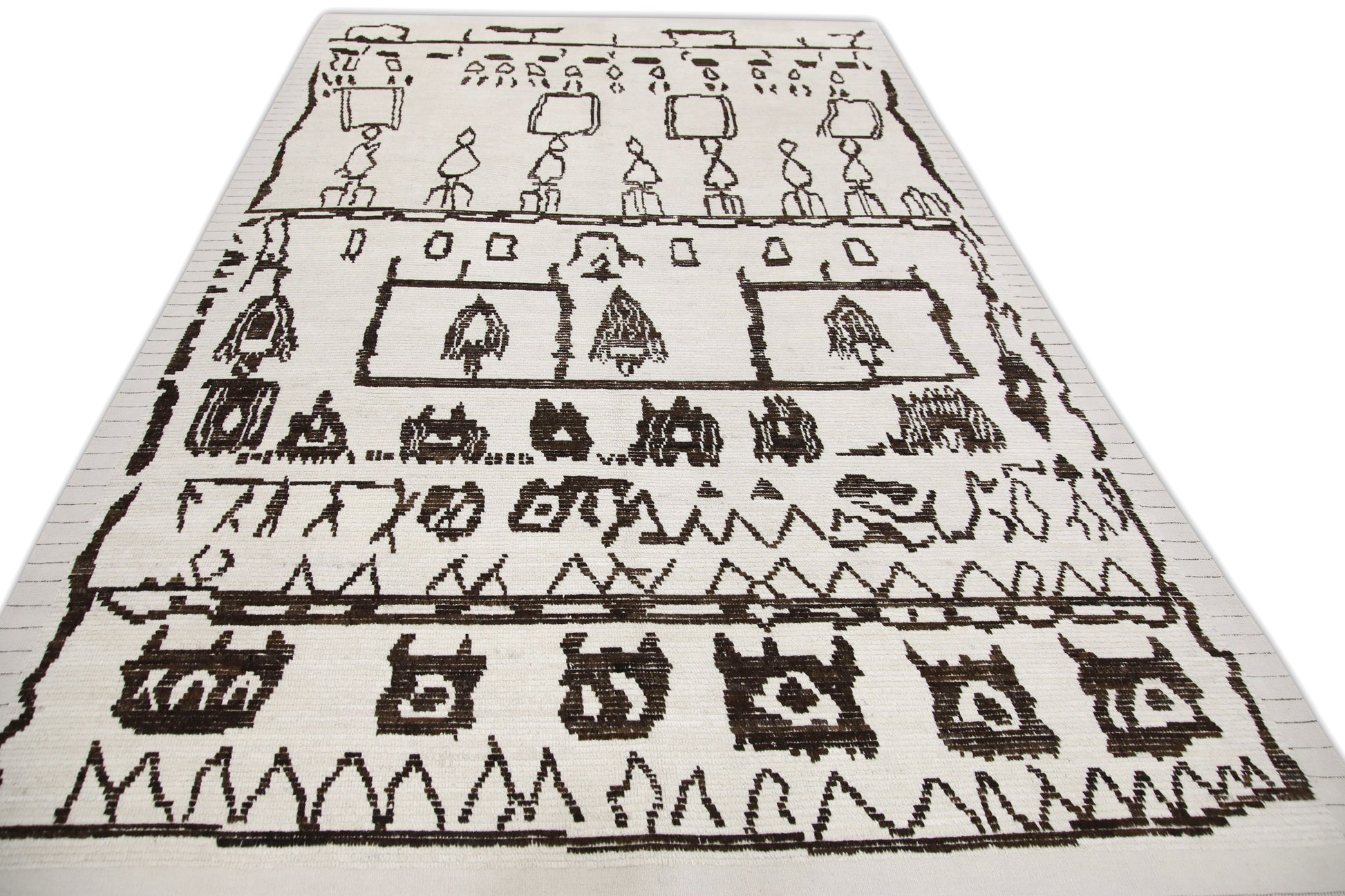 Turkish Tulu Rug Hand Knotted 9'1" x 12'1" #6206