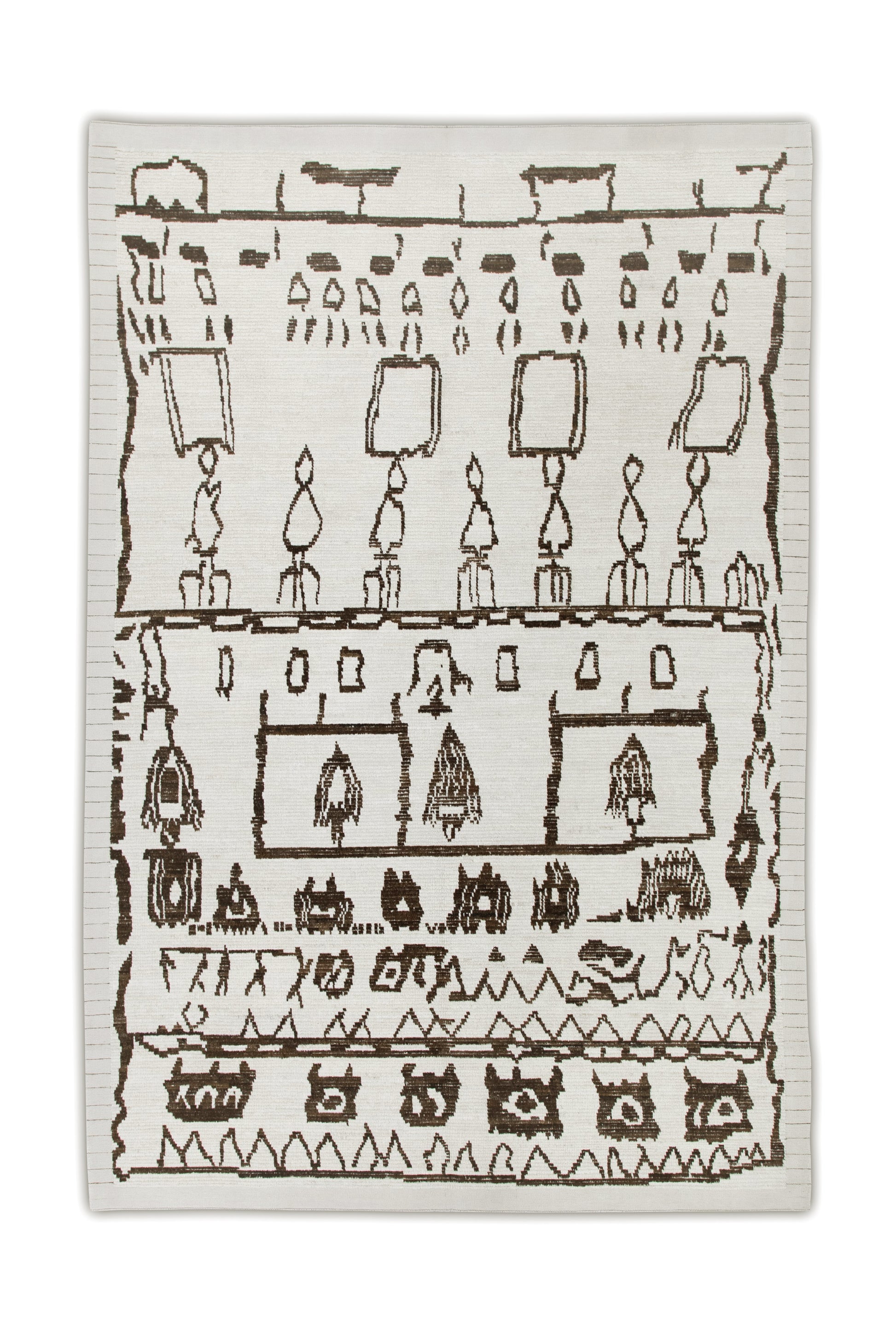 Turkish Tulu Rug Hand Knotted 9'1" x 12'1" #6206