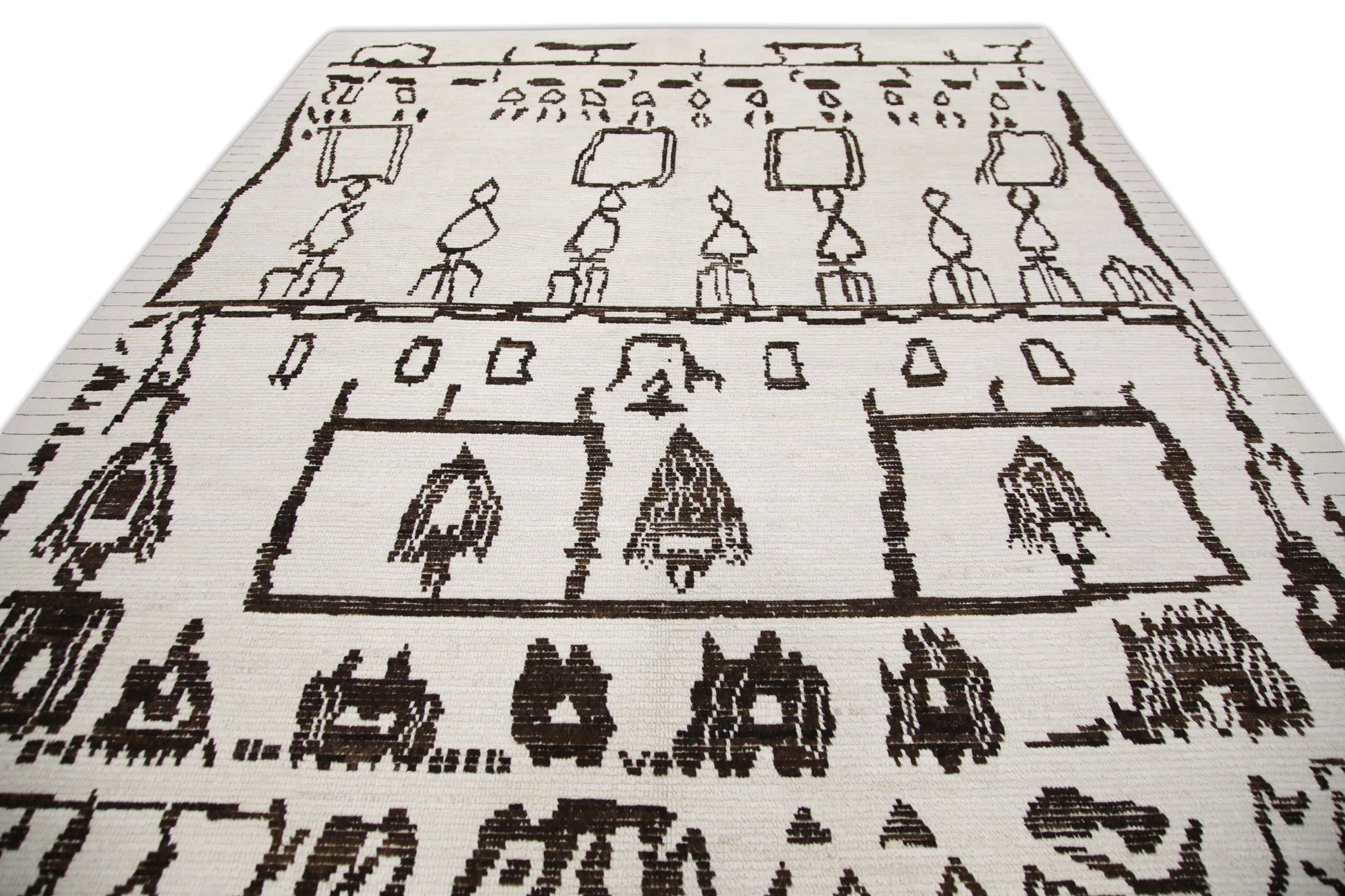 Turkish Tulu Rug Hand Knotted 9'1" x 12'1" #6206