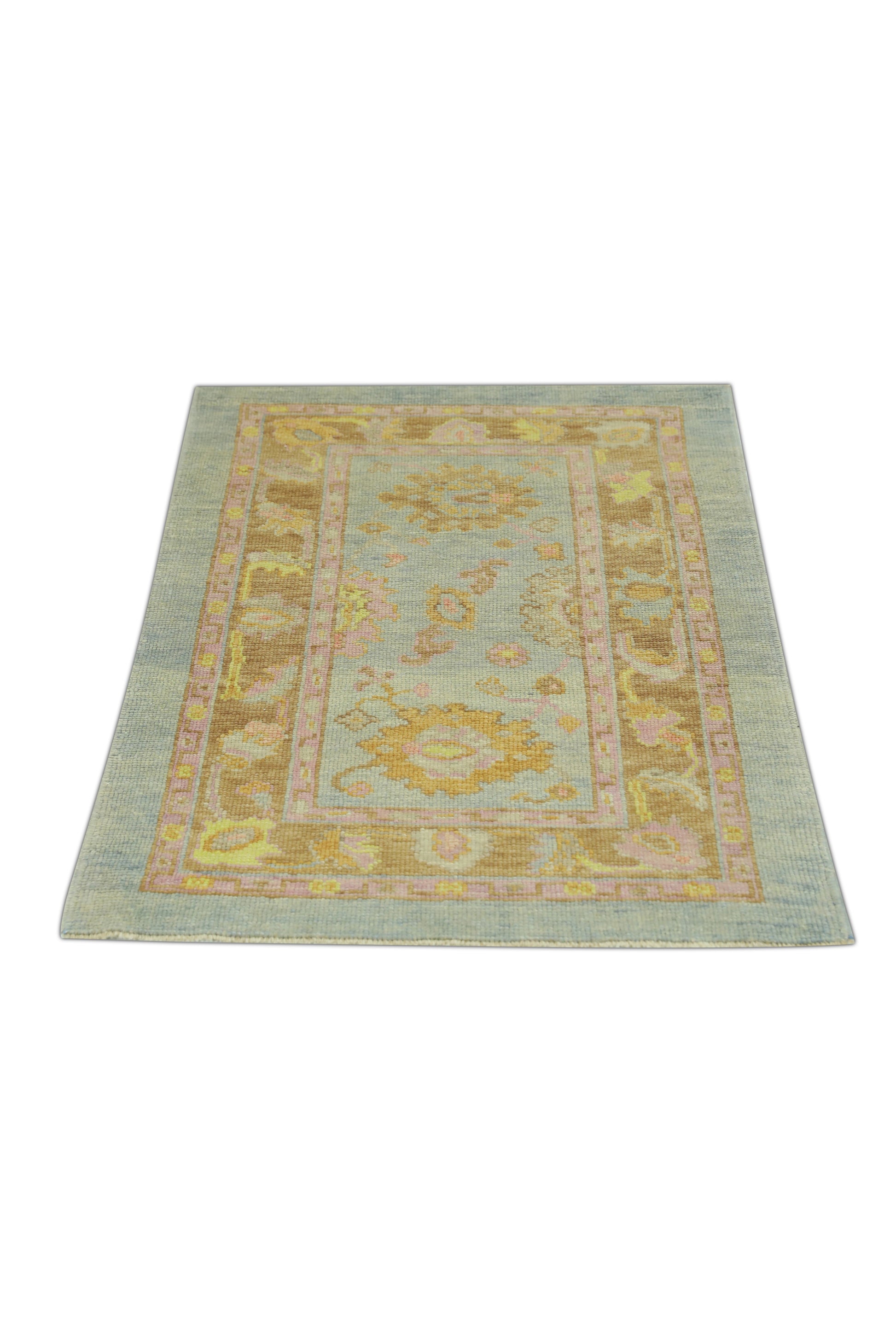 Turkish Oushak Rug 3'2" x 4'11" #85