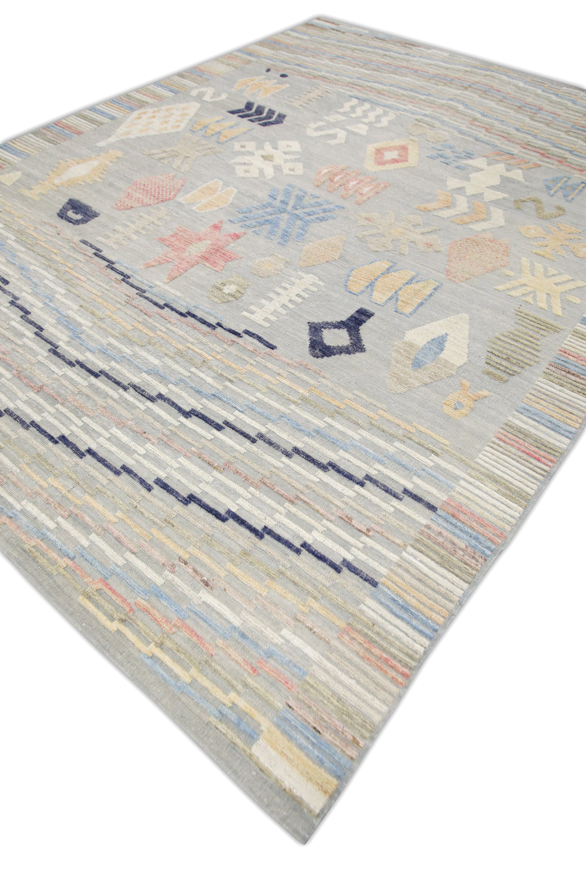Oriental Flatweave Turkish Kilim 9'1" x 12'1" #6006