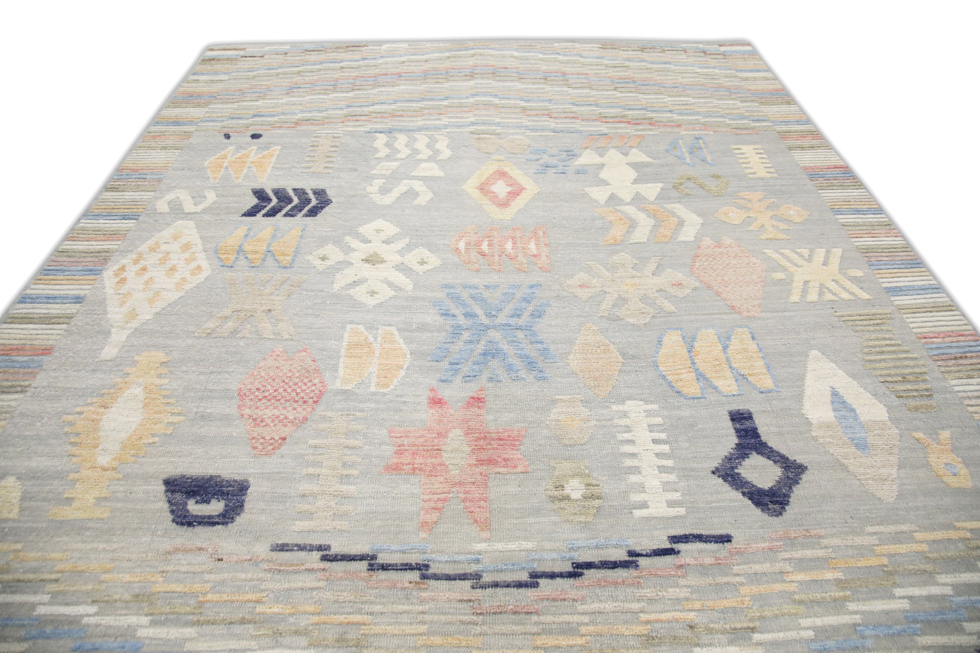 Oriental Flatweave Turkish Kilim 9'1" x 12'1" #6006