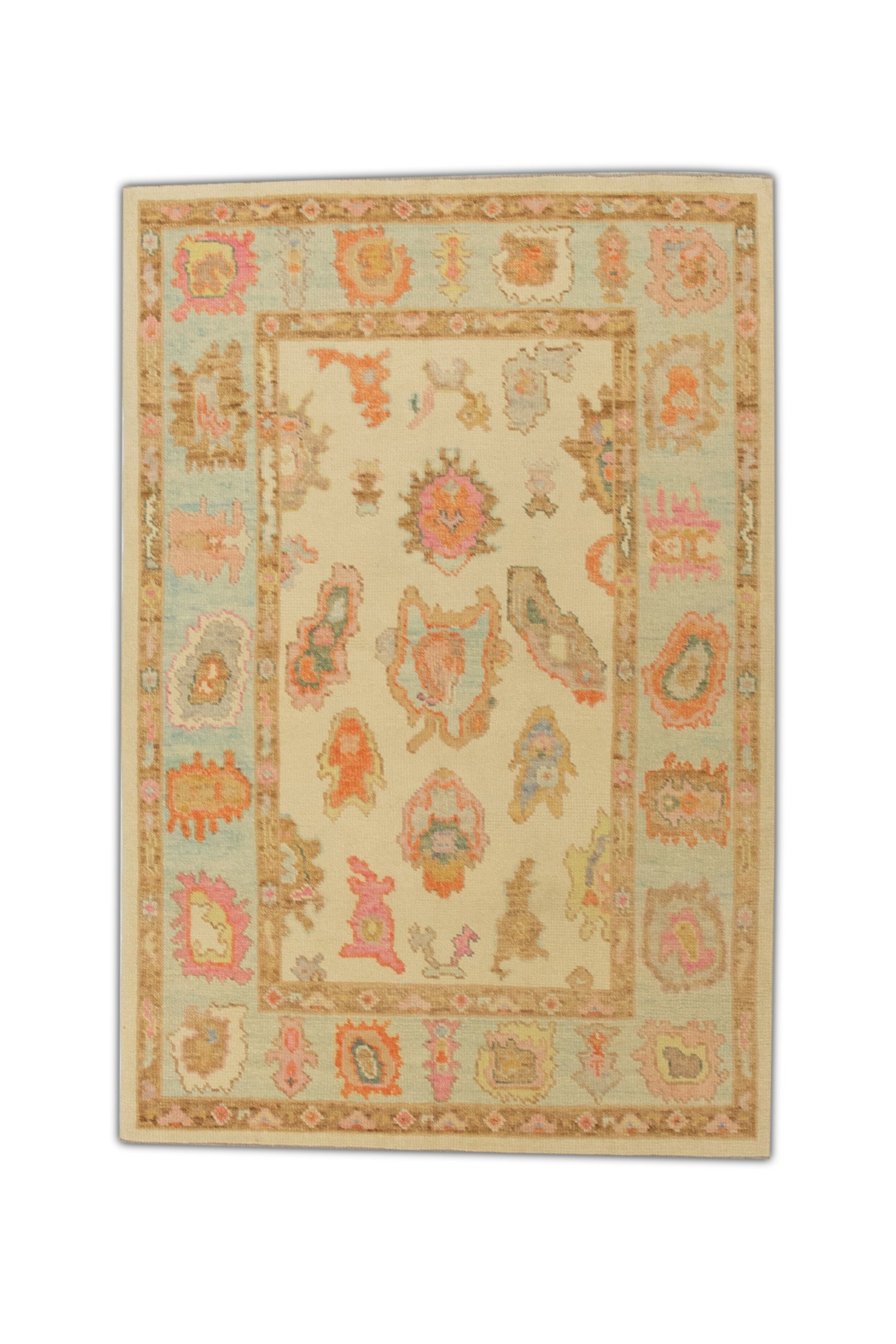 Turkish Oushak Rug 4'2" x 6'2" #10