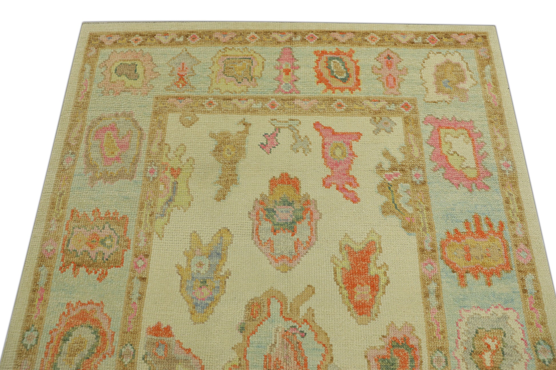 Turkish Oushak Rug 4'2" x 6'2" #10
