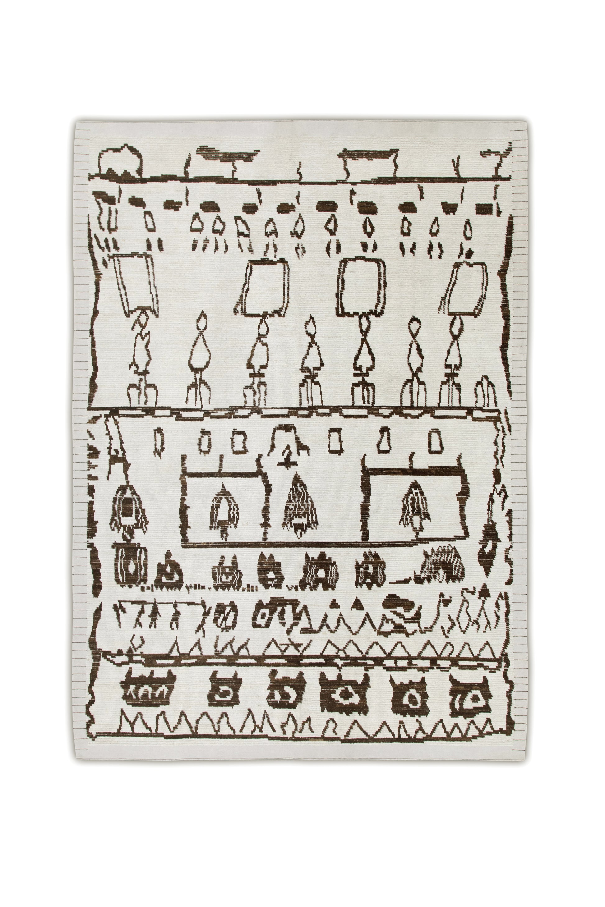 Turkish Tulu Rug Hand Knotted 9' x 12'5" #6210