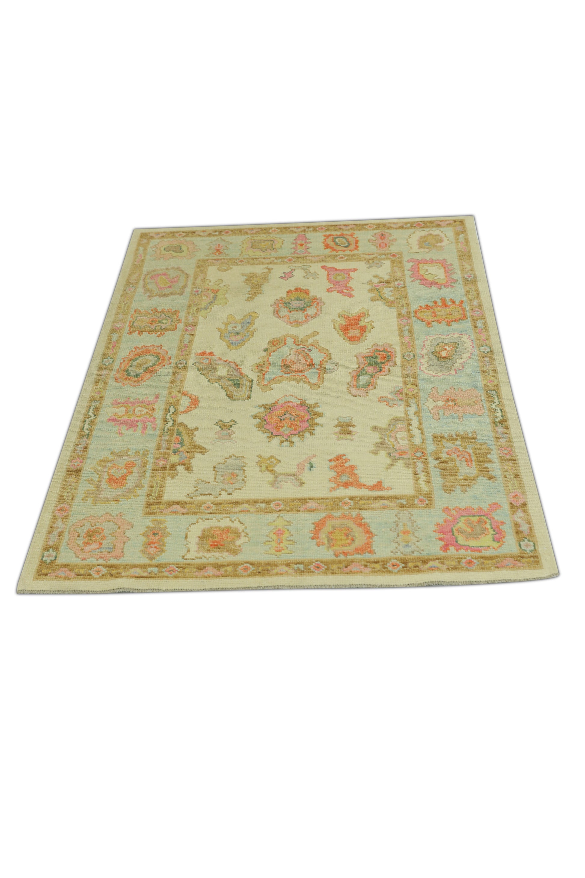 Turkish Oushak Rug 4'2" x 6'2" #10