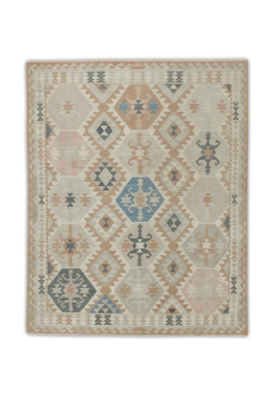 #5011 Oriental Flat Weave Turkish Kilim 8'2" x 10'2"