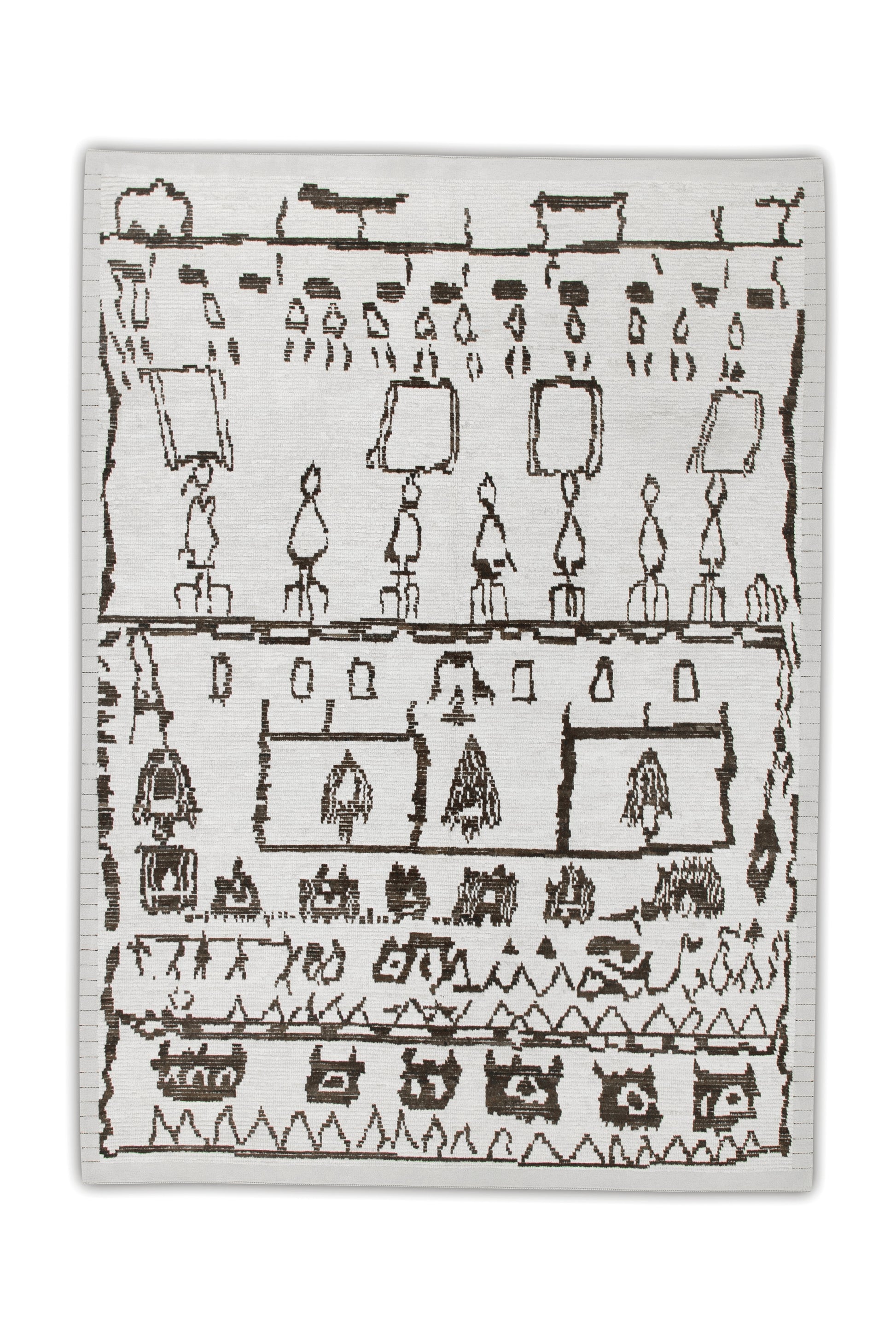 Turkish Tulu Rug Hand Knotted 7'8" x 10'1" #6216