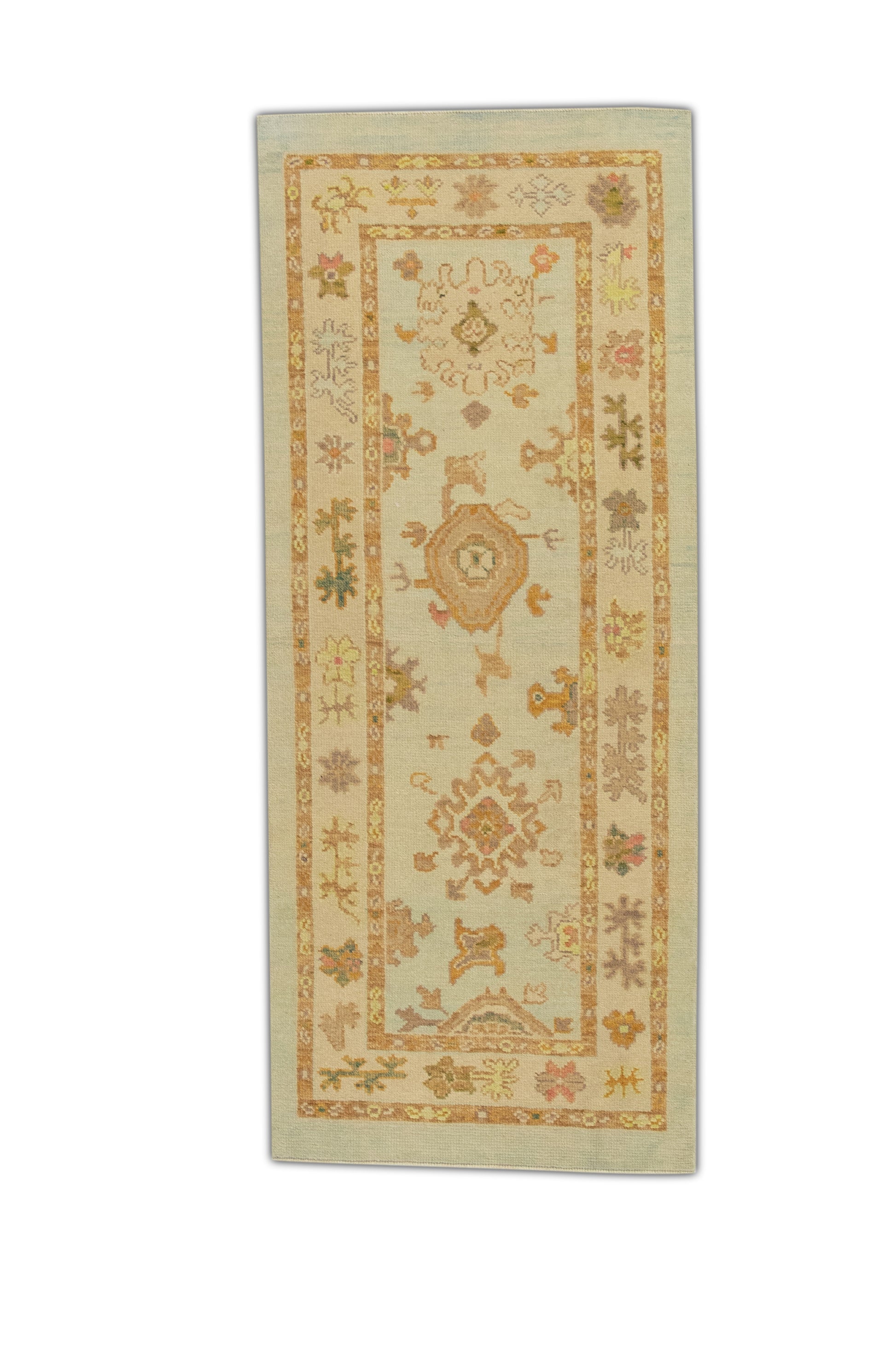 Turkish Oushak Rug 2'10" x 6'11" #1489