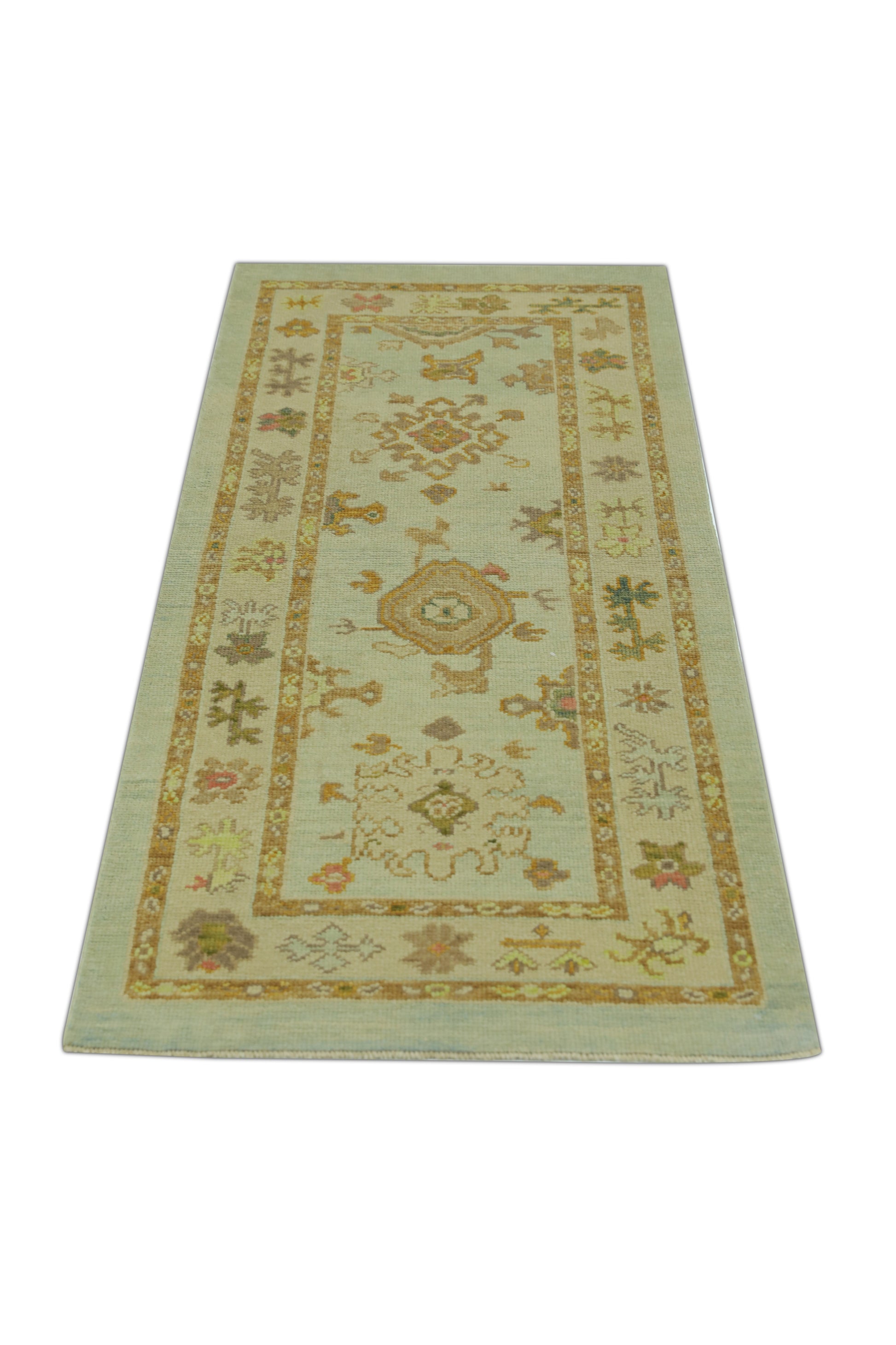 Turkish Oushak Rug 2'10" x 6'11" #1489