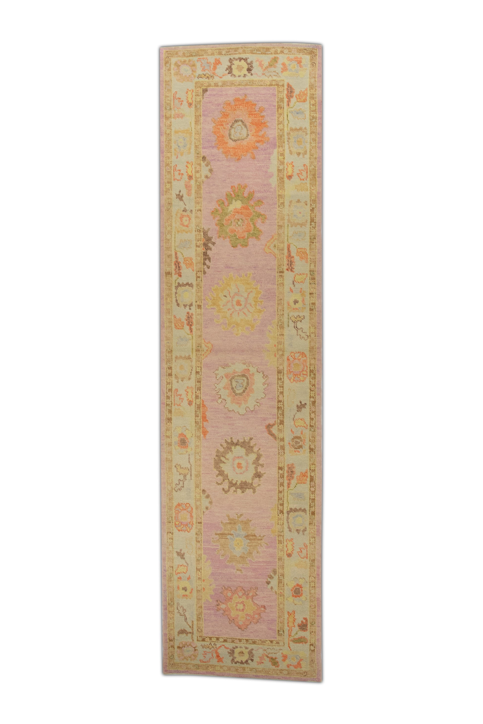 Turkish Oushak Rug 3'1" x 12' #500