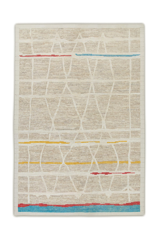 #6797 Hand Knotted Turkish Modern Tulu Rug 8'8" x 12'3"