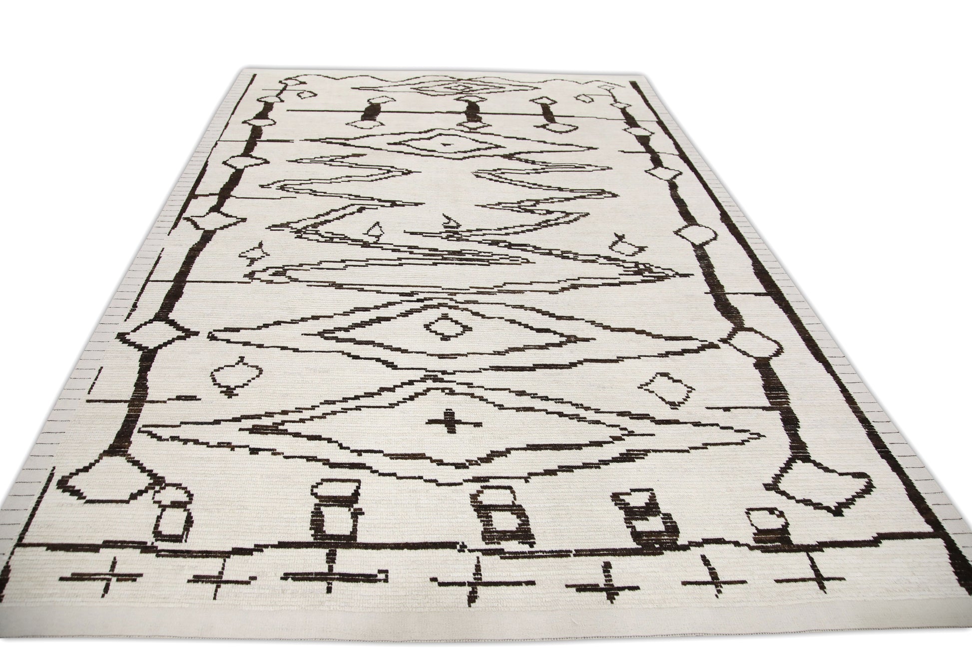 Turkish Tulu Rug Hand Knotted 9' x 12'6" #6213