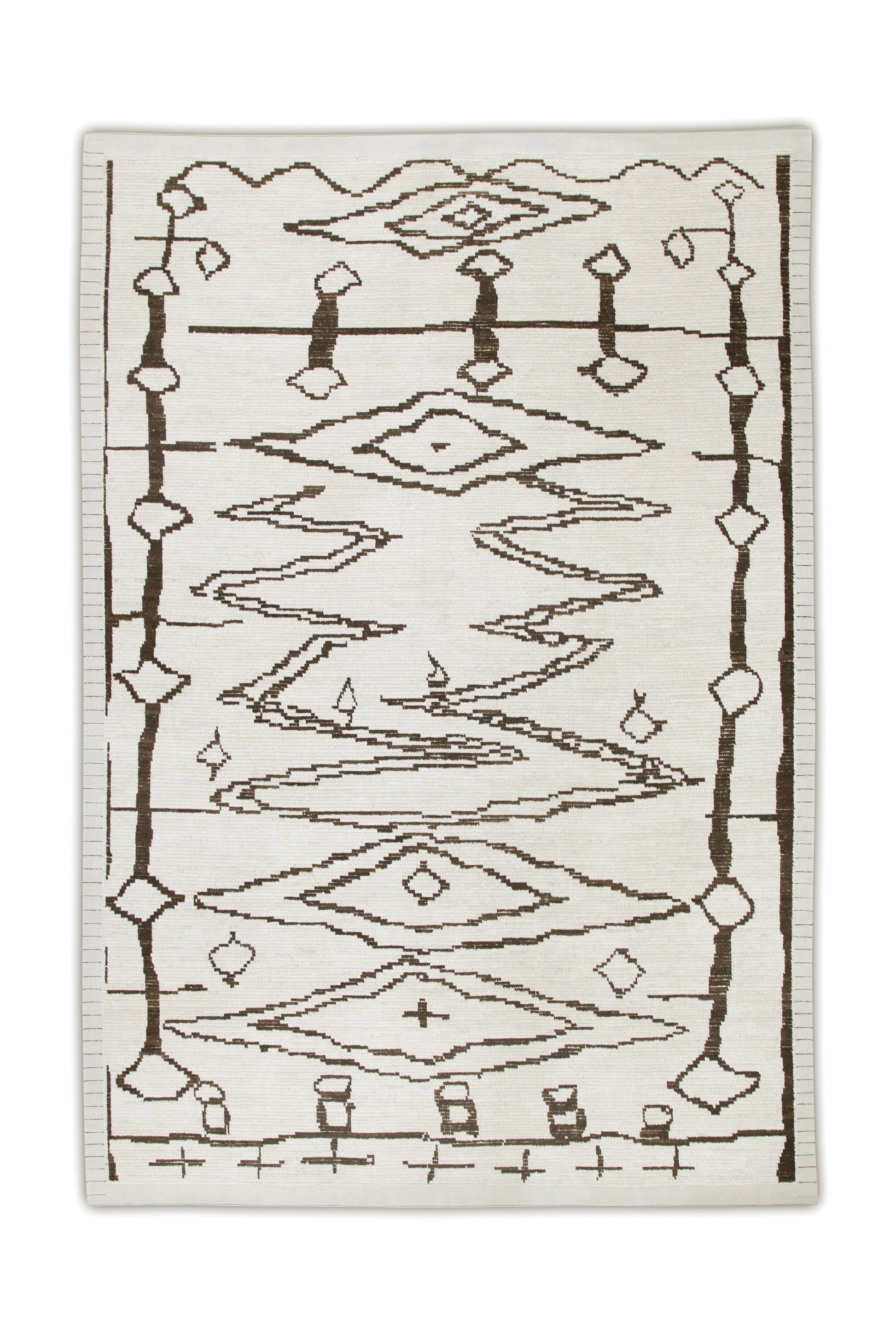 Turkish Tulu Rug Hand Knotted 9' x 12'6" #6213
