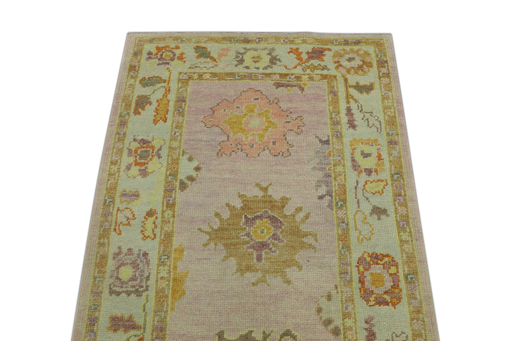 Turkish Oushak Rug 3'2" x 9'2" #92