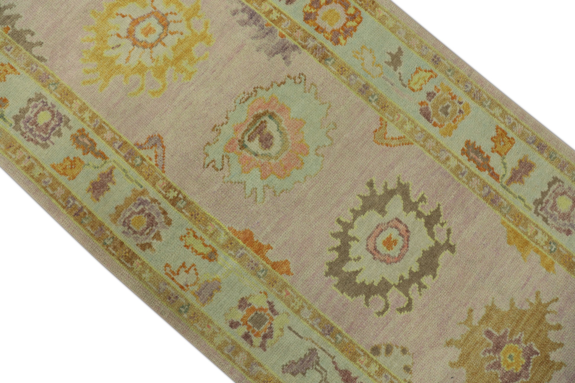 Turkish Oushak Rug 3'2" x 9'2" #92