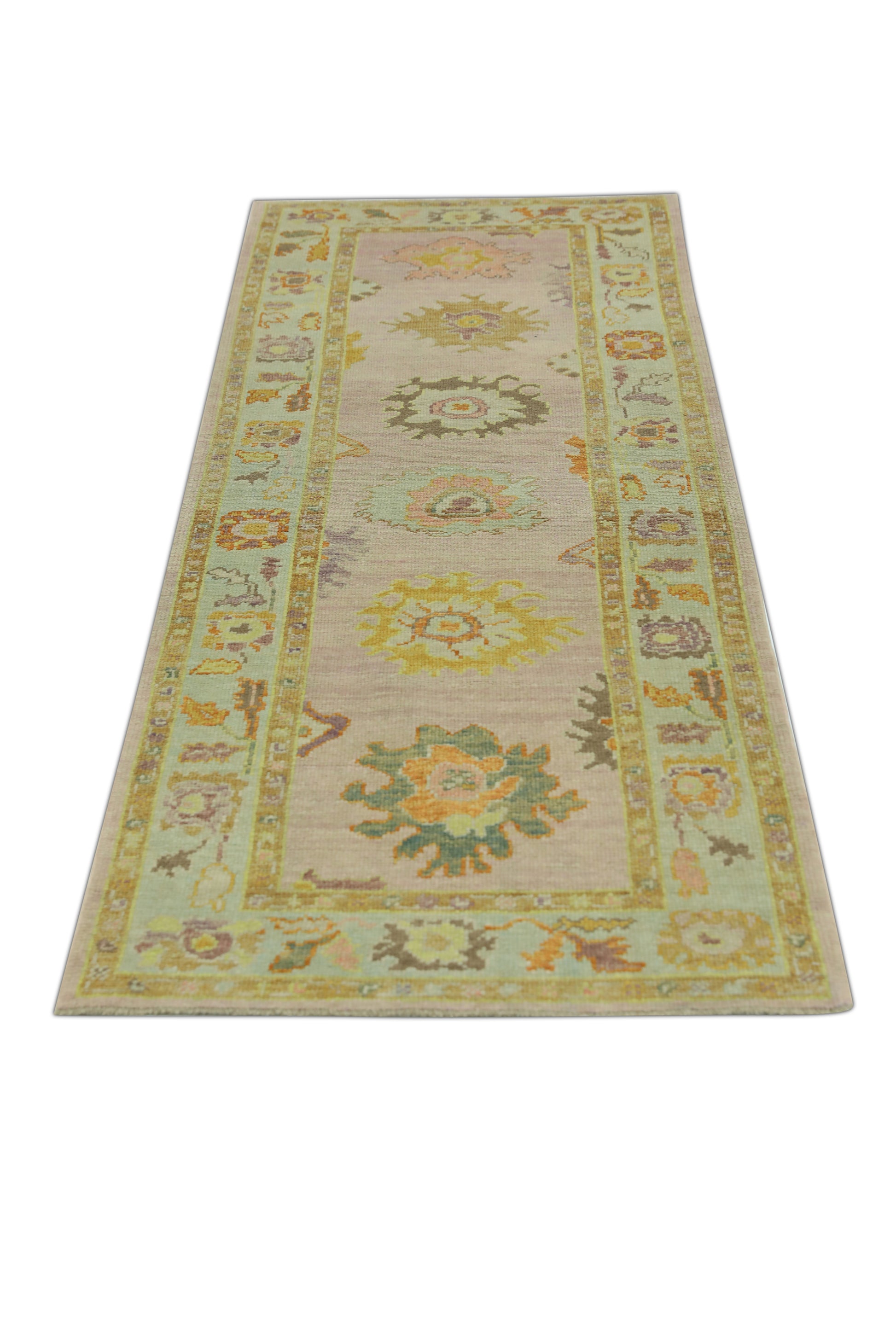 Turkish Oushak Rug 3'2" x 9'2" #92