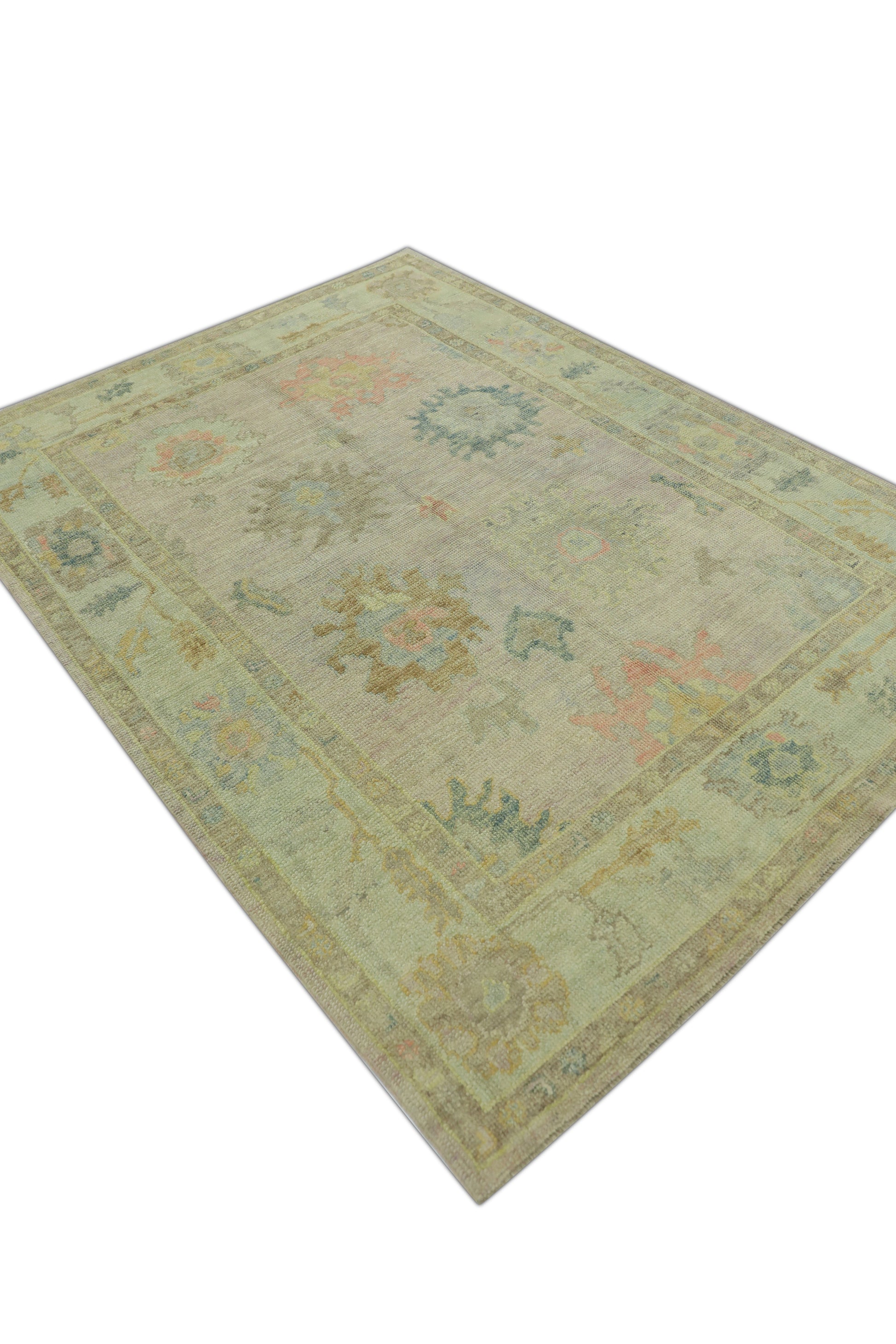 Turkish Oushak Rug 5'1" x 6'11" #503