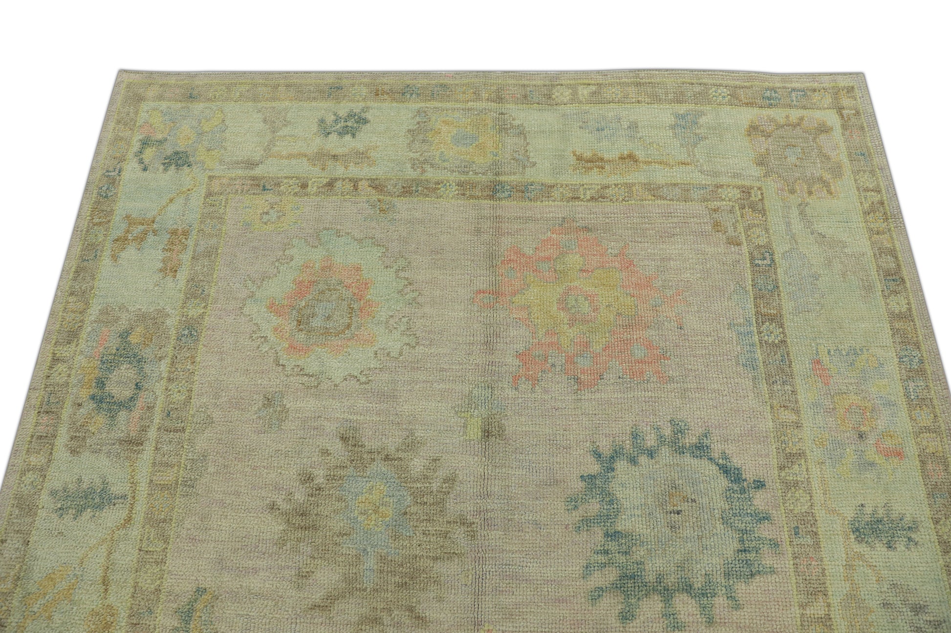 Turkish Oushak Rug 5'1" x 6'11" #503