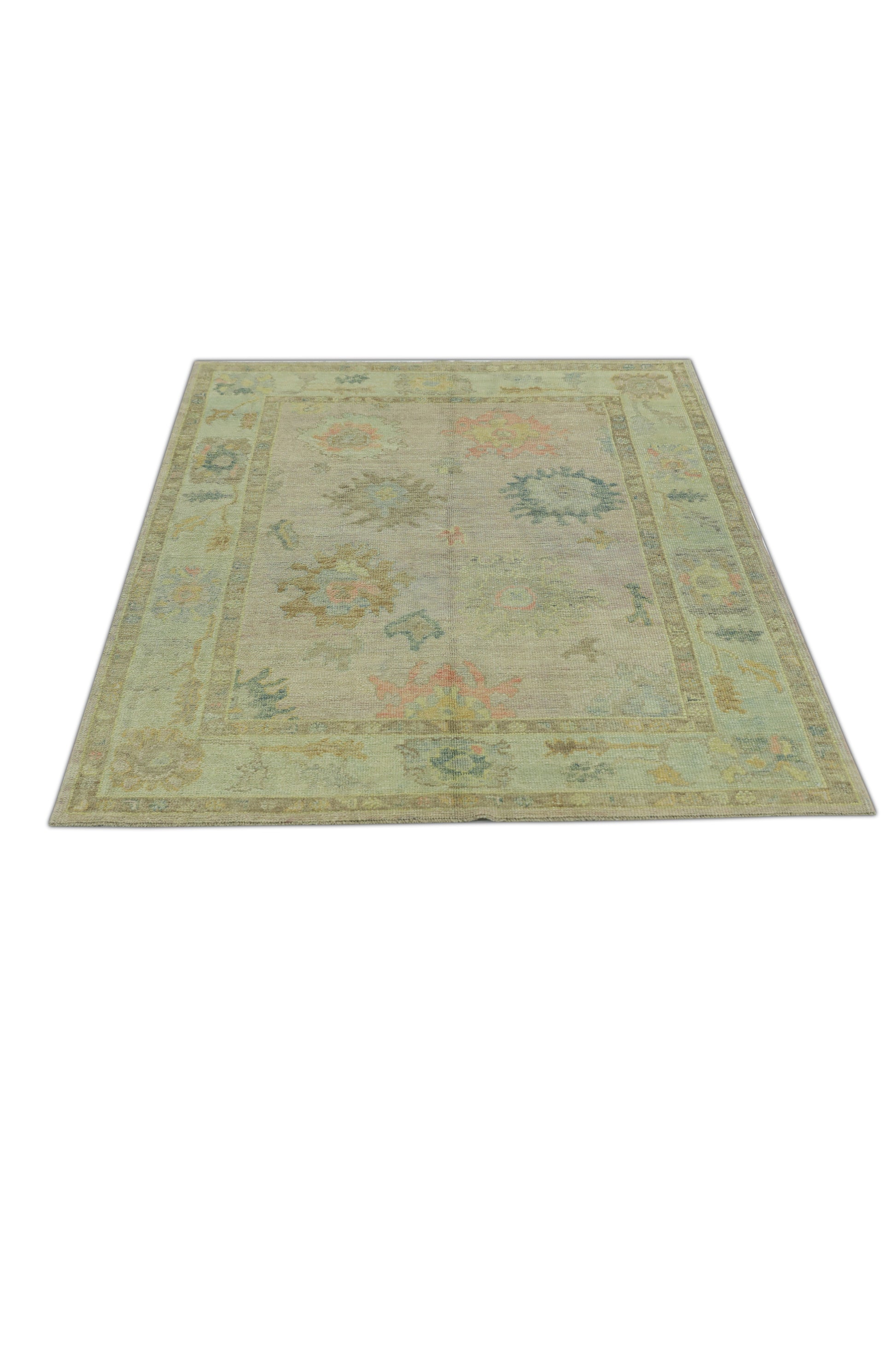 Turkish Oushak Rug 5'1" x 6'11" #503