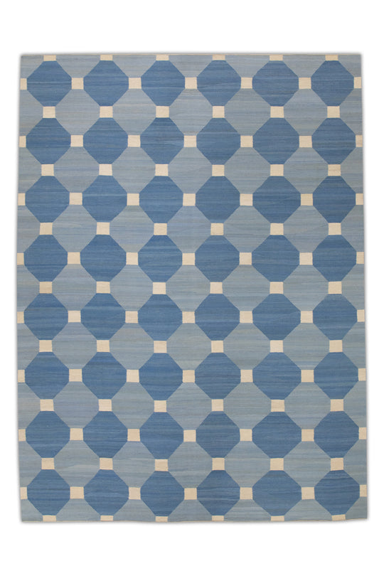 #6907 Oriental Flat Weave Turkish Kilim 9'5" x 12'8"