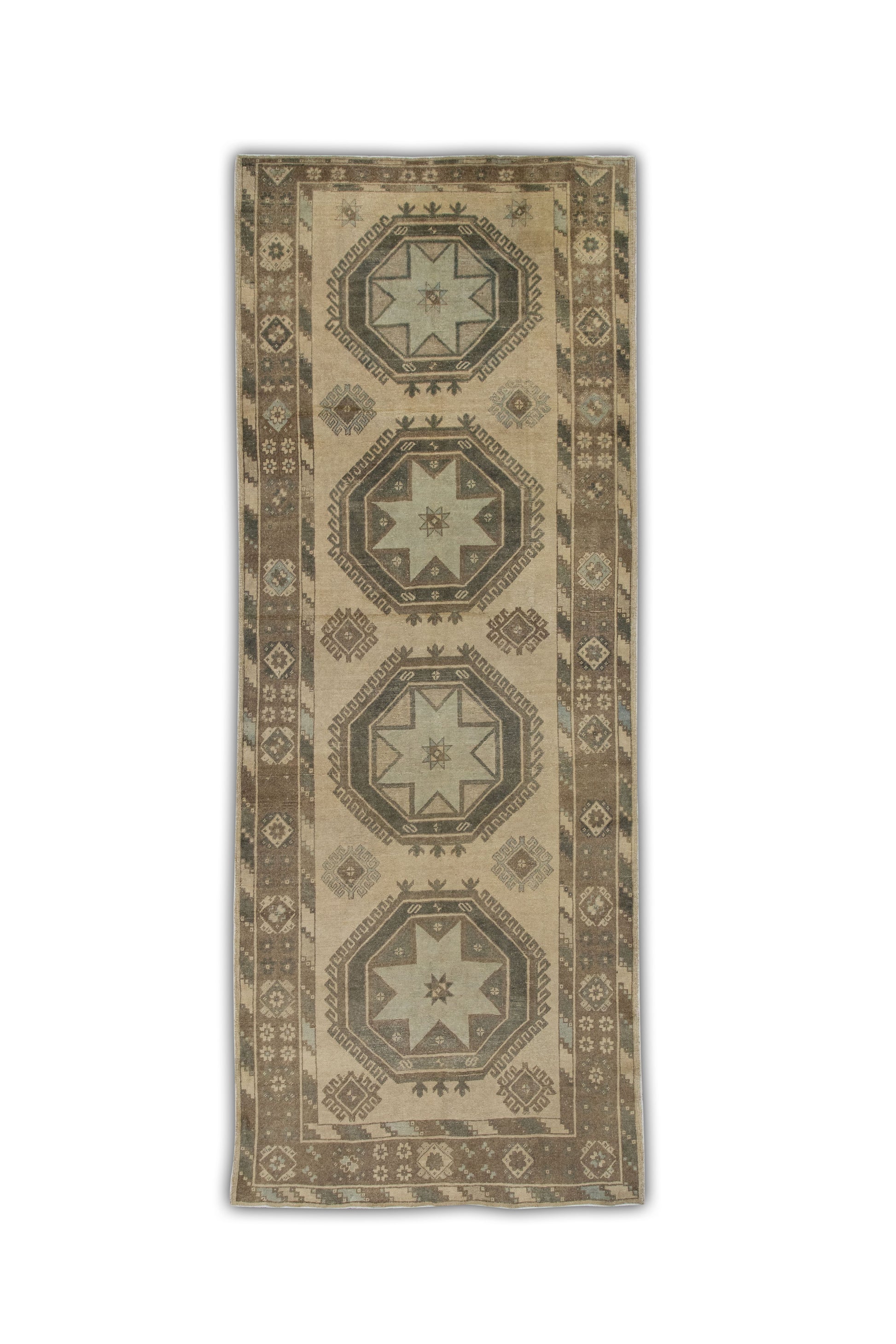 Turkish Vintage Anatolian Rug  4'10" x 12'9" #74