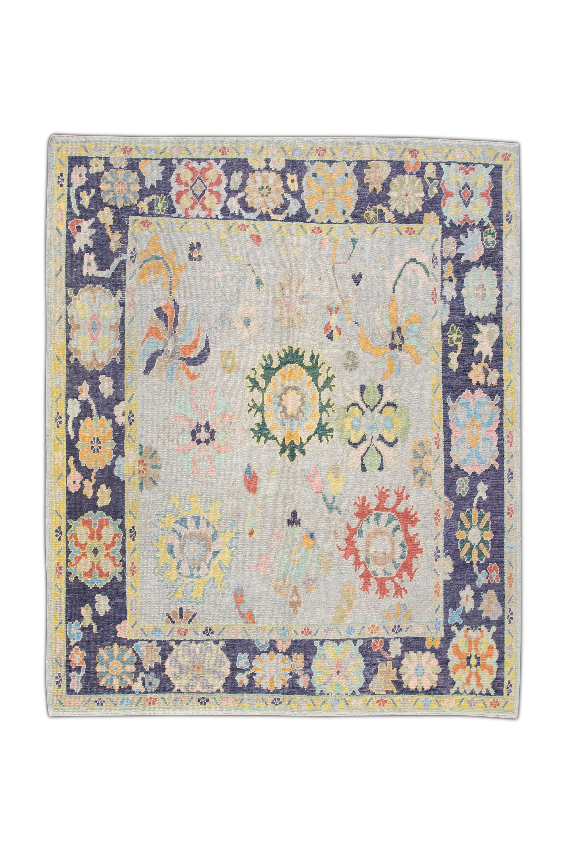 Turkish Oushak Rug 8'5" x 9'10" #4512