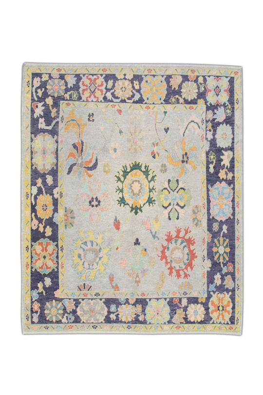 #4512 Turkish Oushak 8'5" x 9'10"