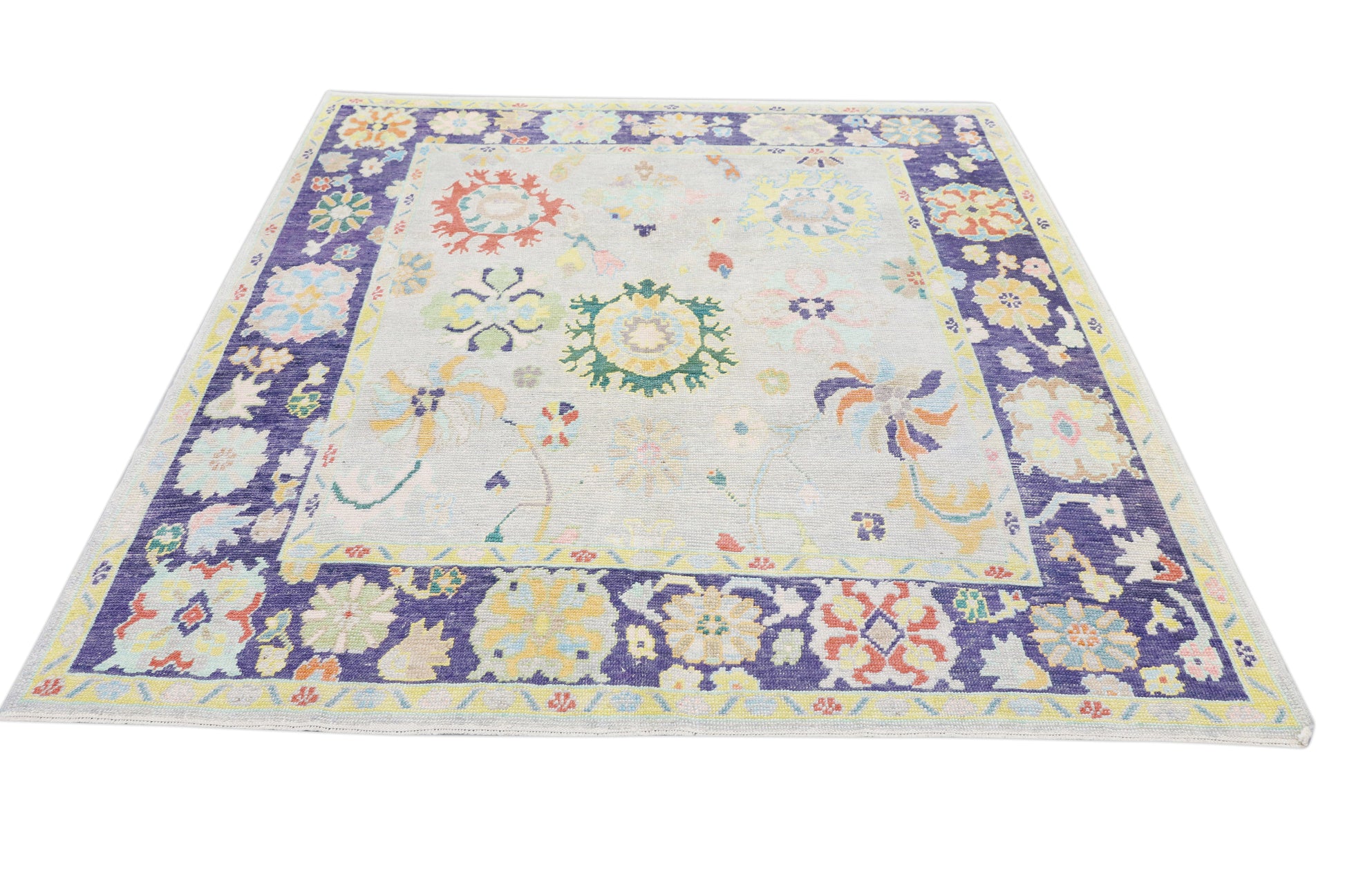 Turkish Oushak Rug 8'5" x 9'10" #4512
