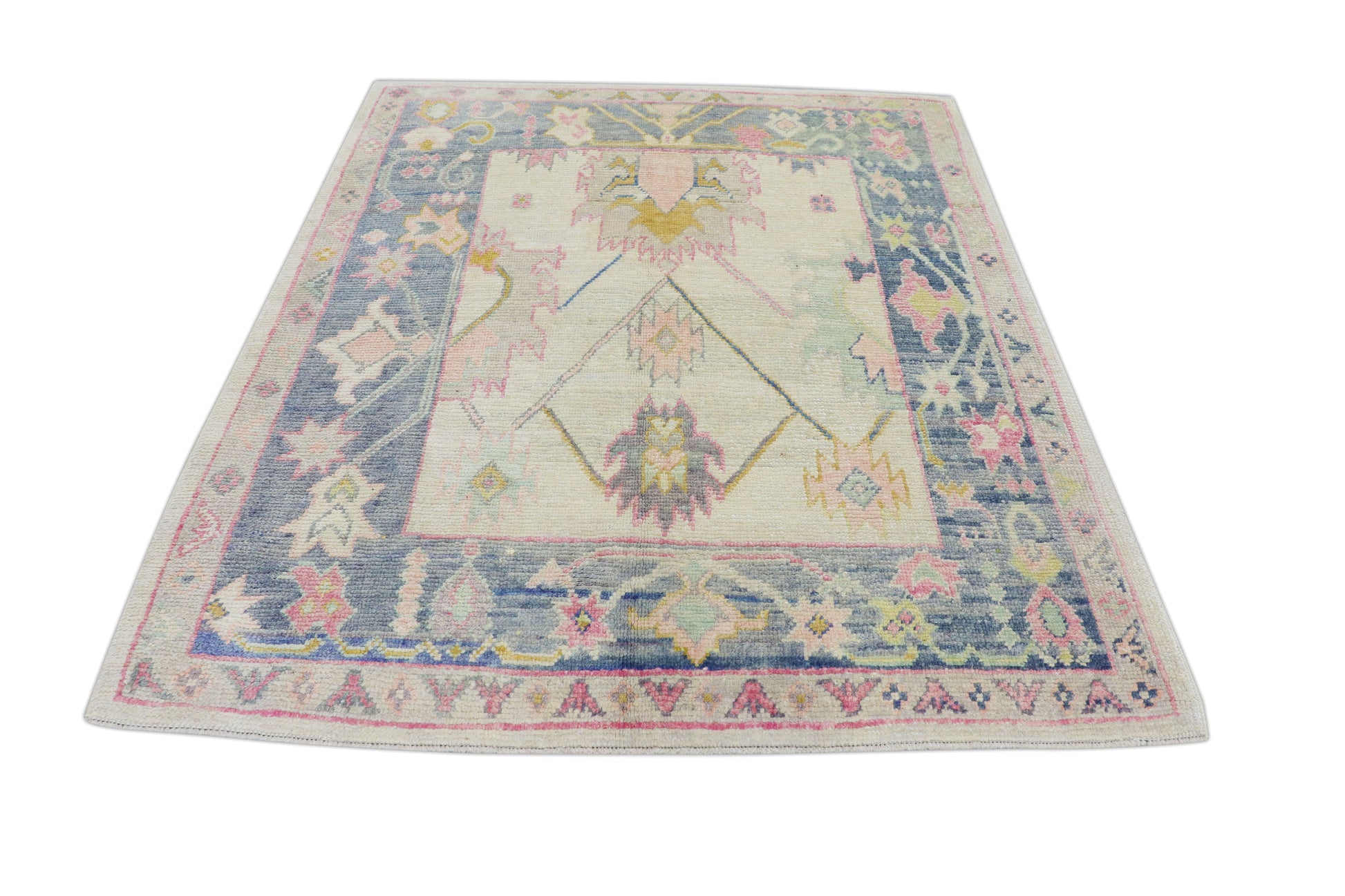 Turkish Oushak Rug 5'7" x 6'5" #4507