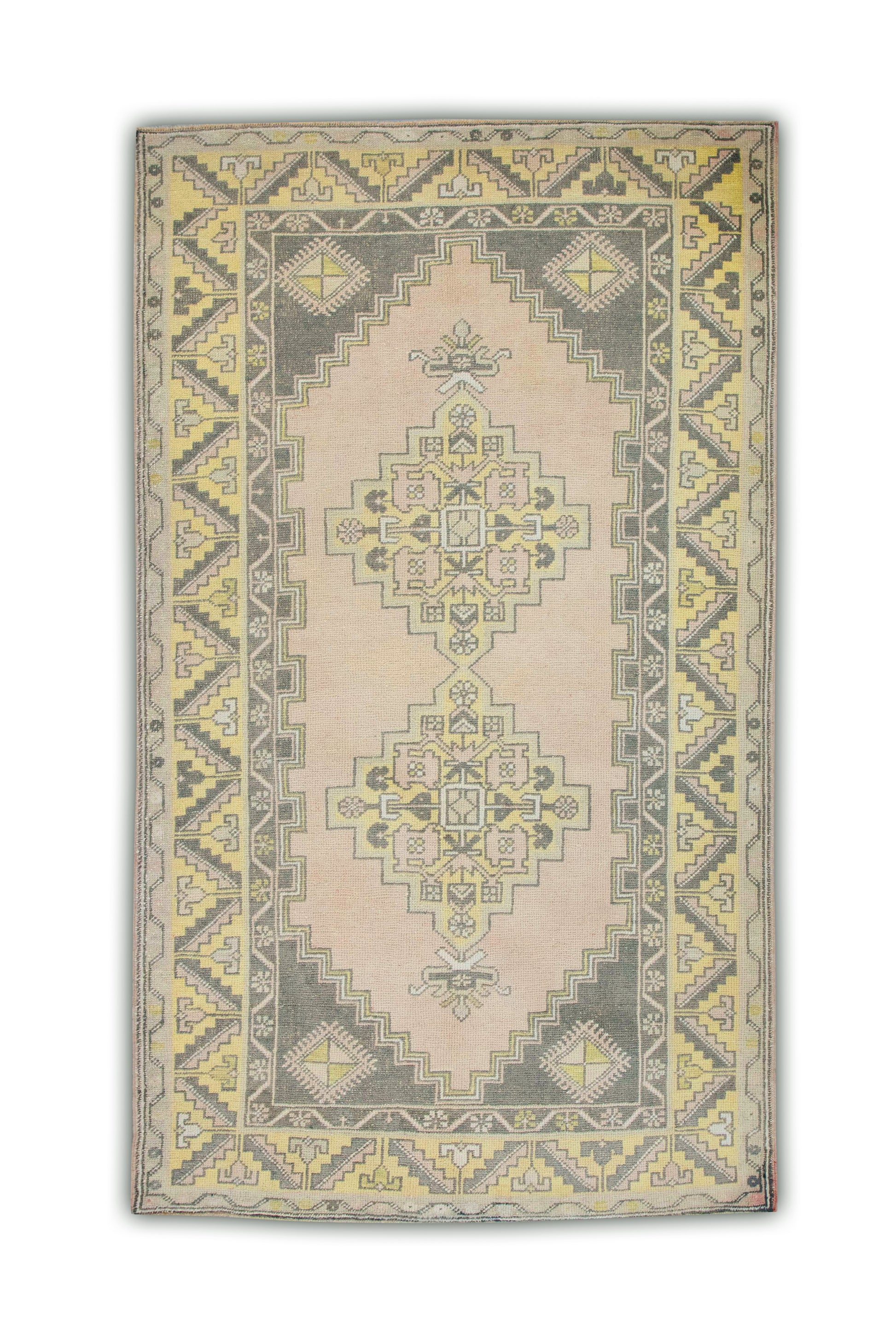 Turkish Vintage Anatolian Rug  4'1" x 6'11" #198