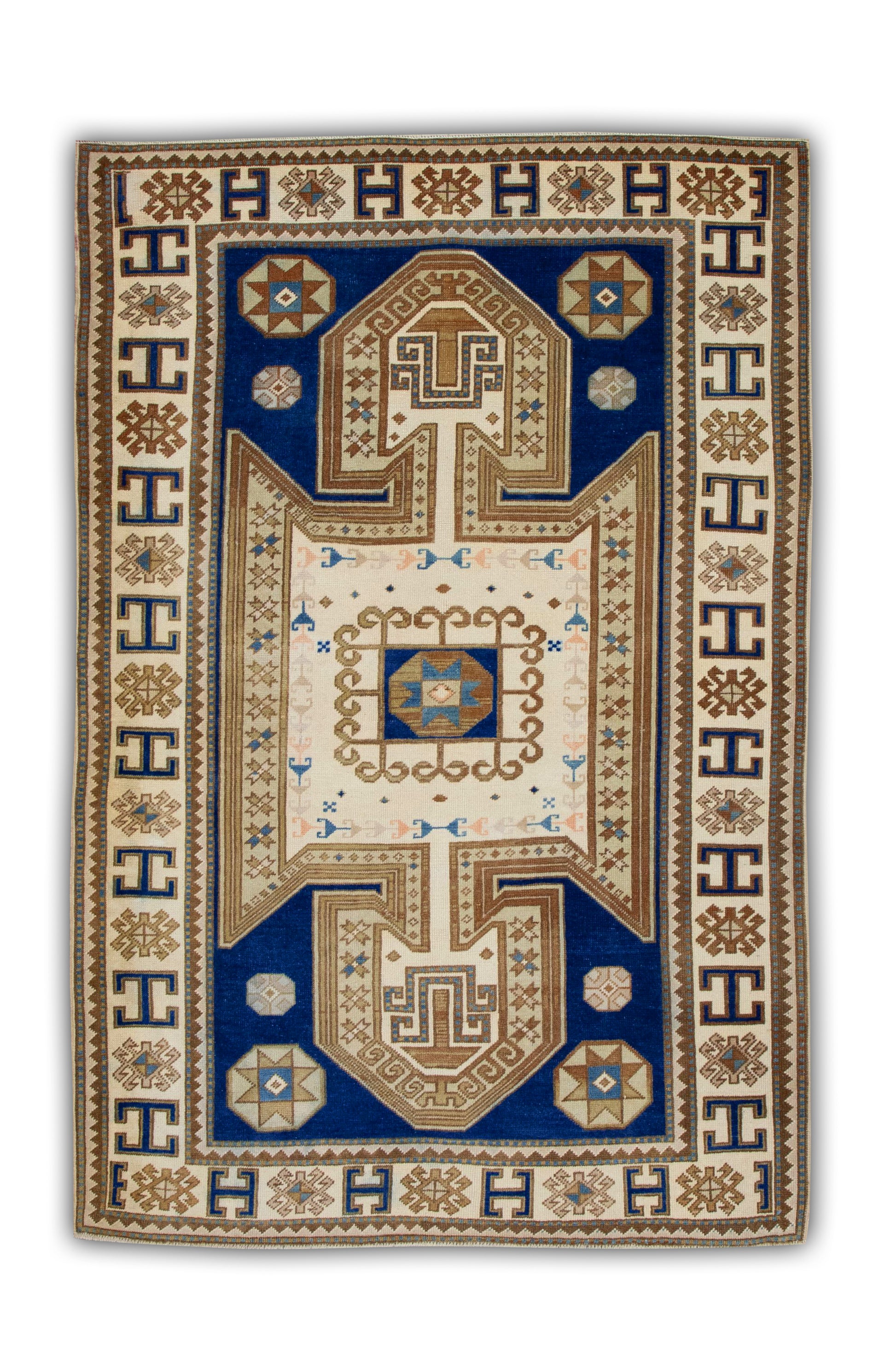 Turkish Vintage Anatolian Rug  4'2" x 6'5" #608