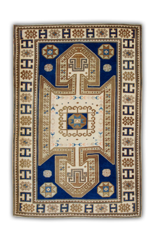 #608 Turkish Vintage Anatolian Rug  4'2" x 6'5"