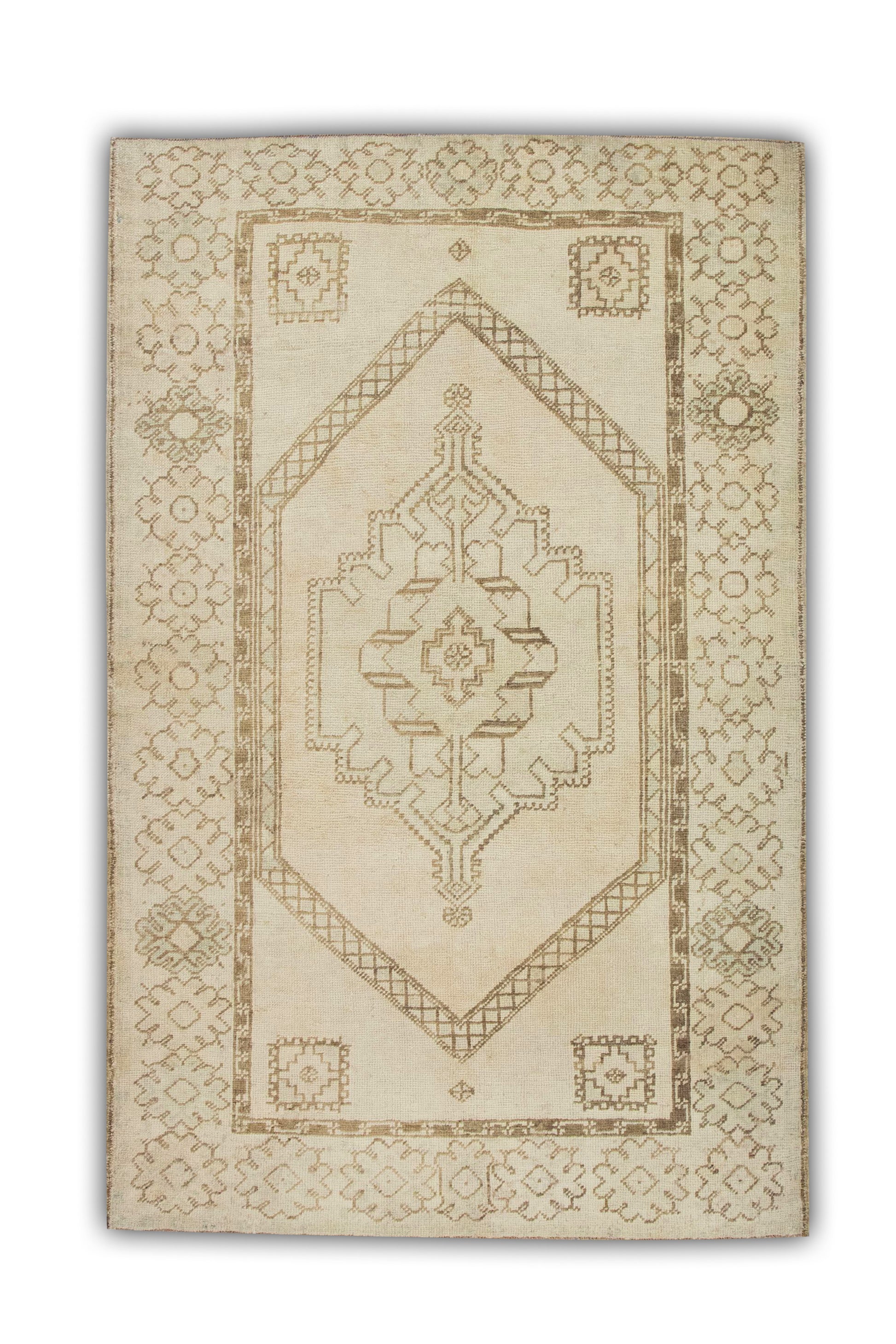 Turkish Vintage Anatolian Rug  3'8" x 5'9" #213