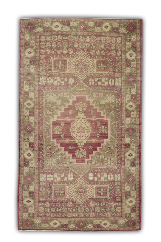 #160 Turkish Vintage Anatolian Rug  3'10" x 6'8"