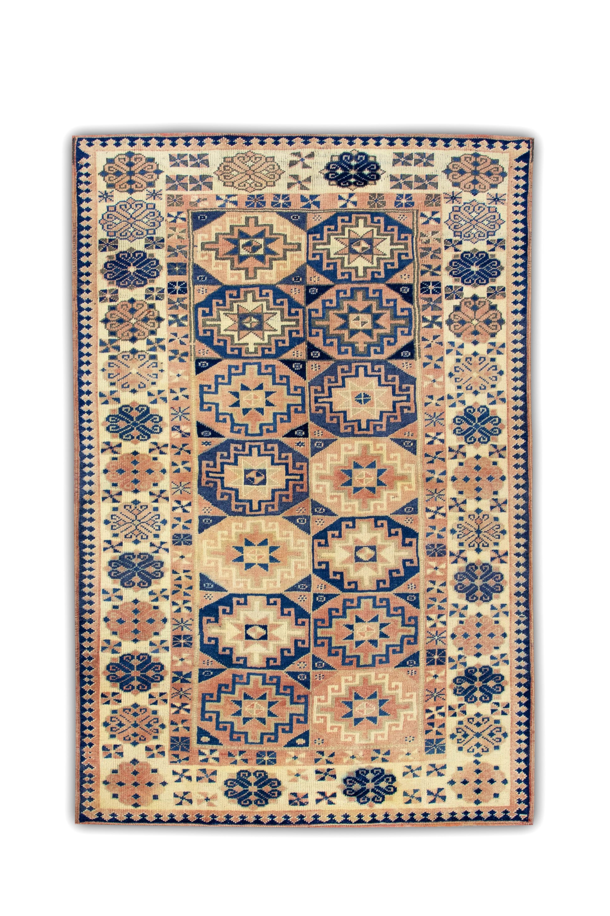 Turkish Vintage Anatolian Rug  4'2" x 6'4" #358