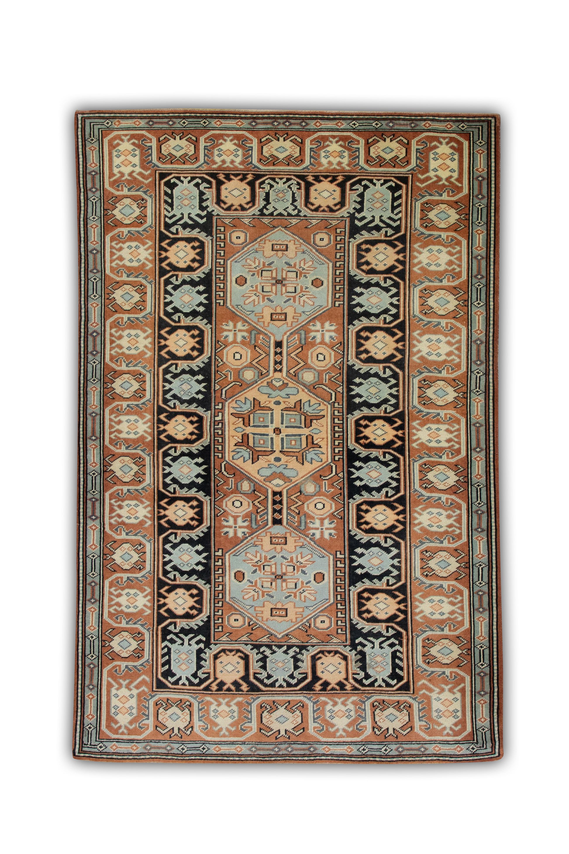 Turkish Vintage Anatolian Rug  3'11" x 5'10" #132