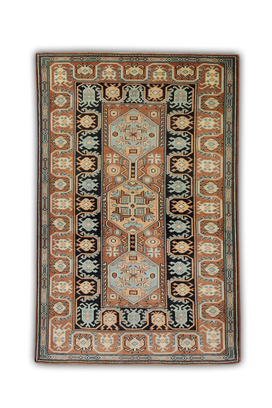 #132 Turkish Vintage Anatolian Rug  3'11" x 5'10"