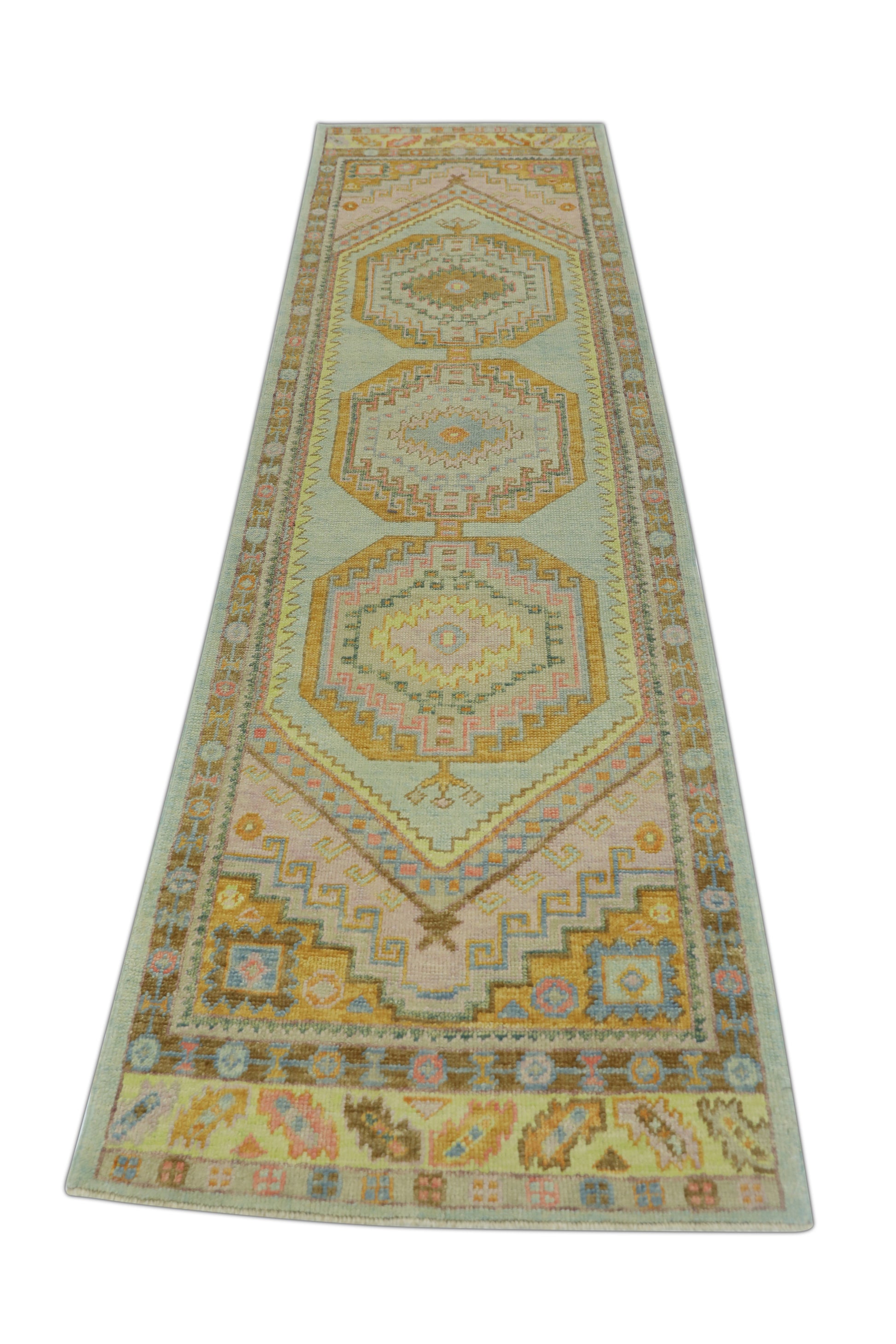 Turkish Oushak Rug 3' x 10'6" #047