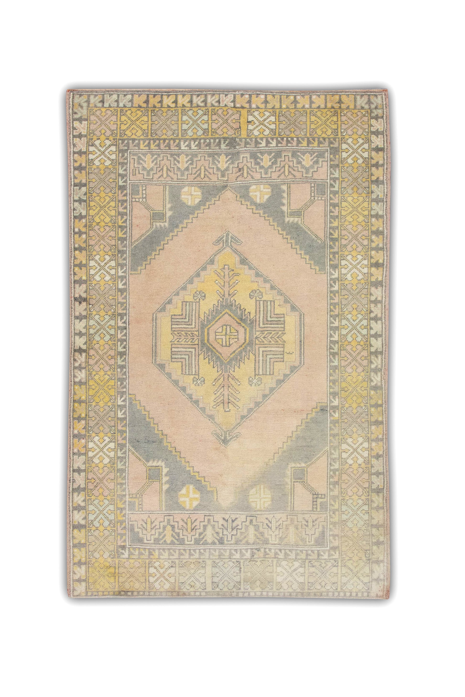 Turkish Vintage Anatolian Rug  3'10" x 5'8" #141