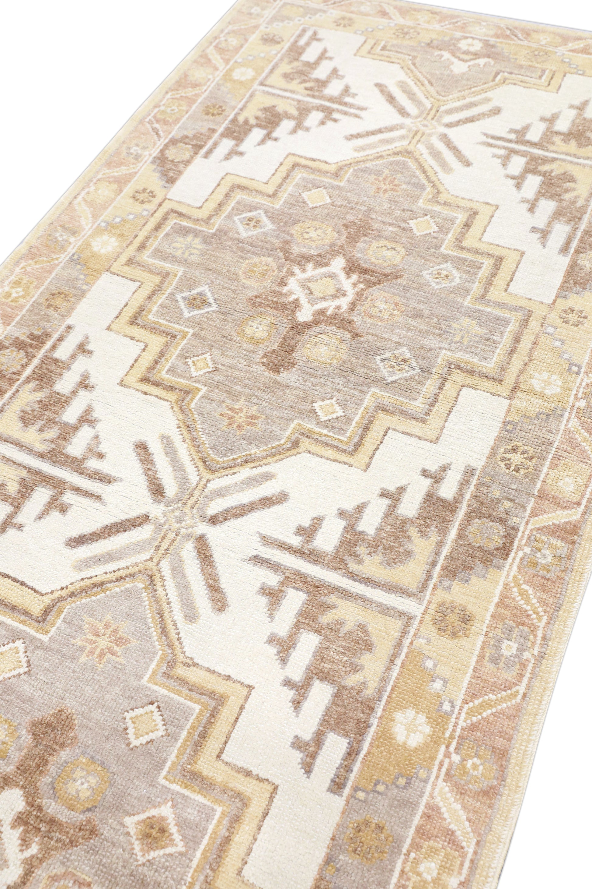 Turkish Oushak Rug 4'2" x 10'8" #04