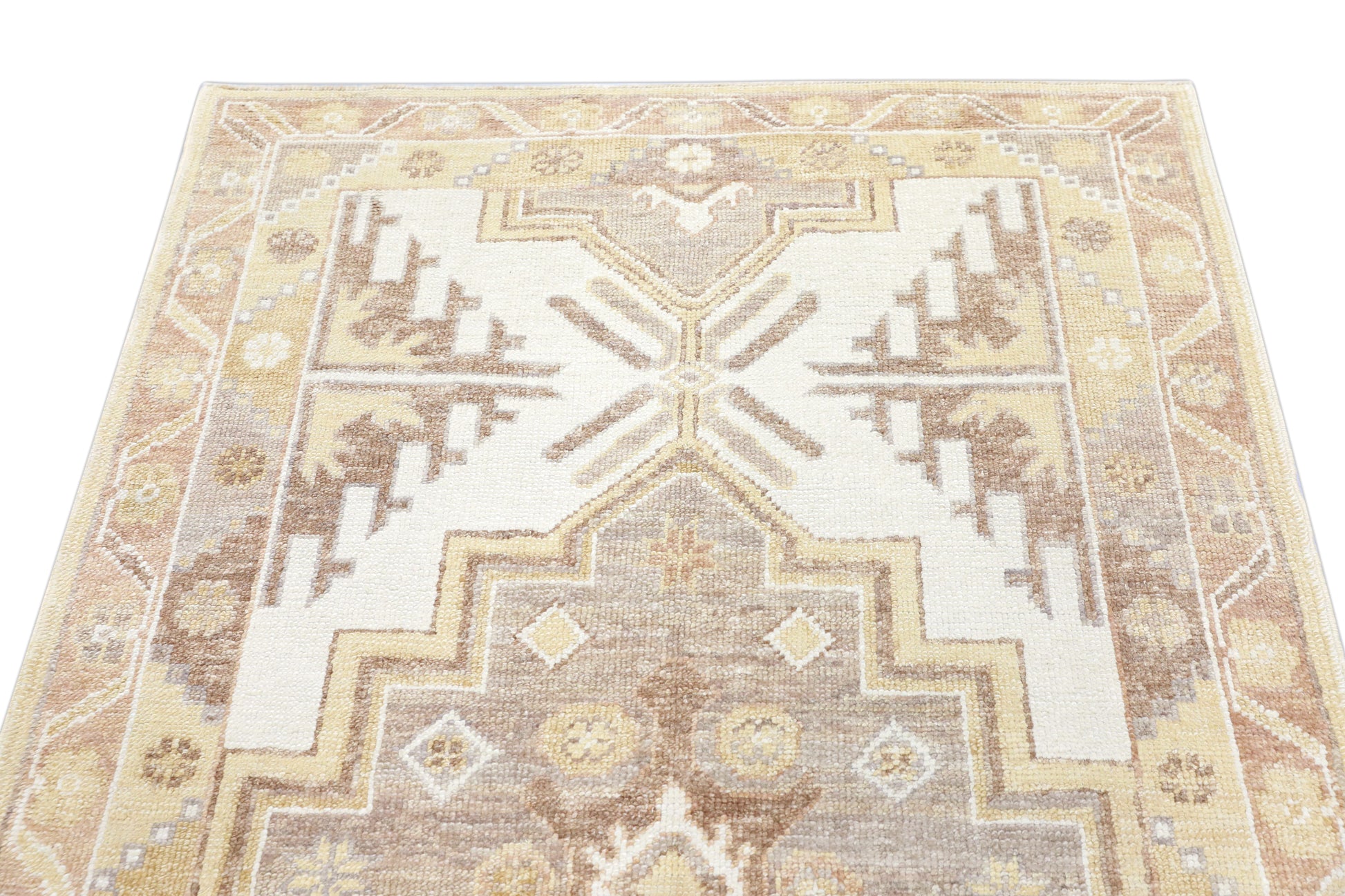 Turkish Oushak Rug 4'2" x 10'8" #04