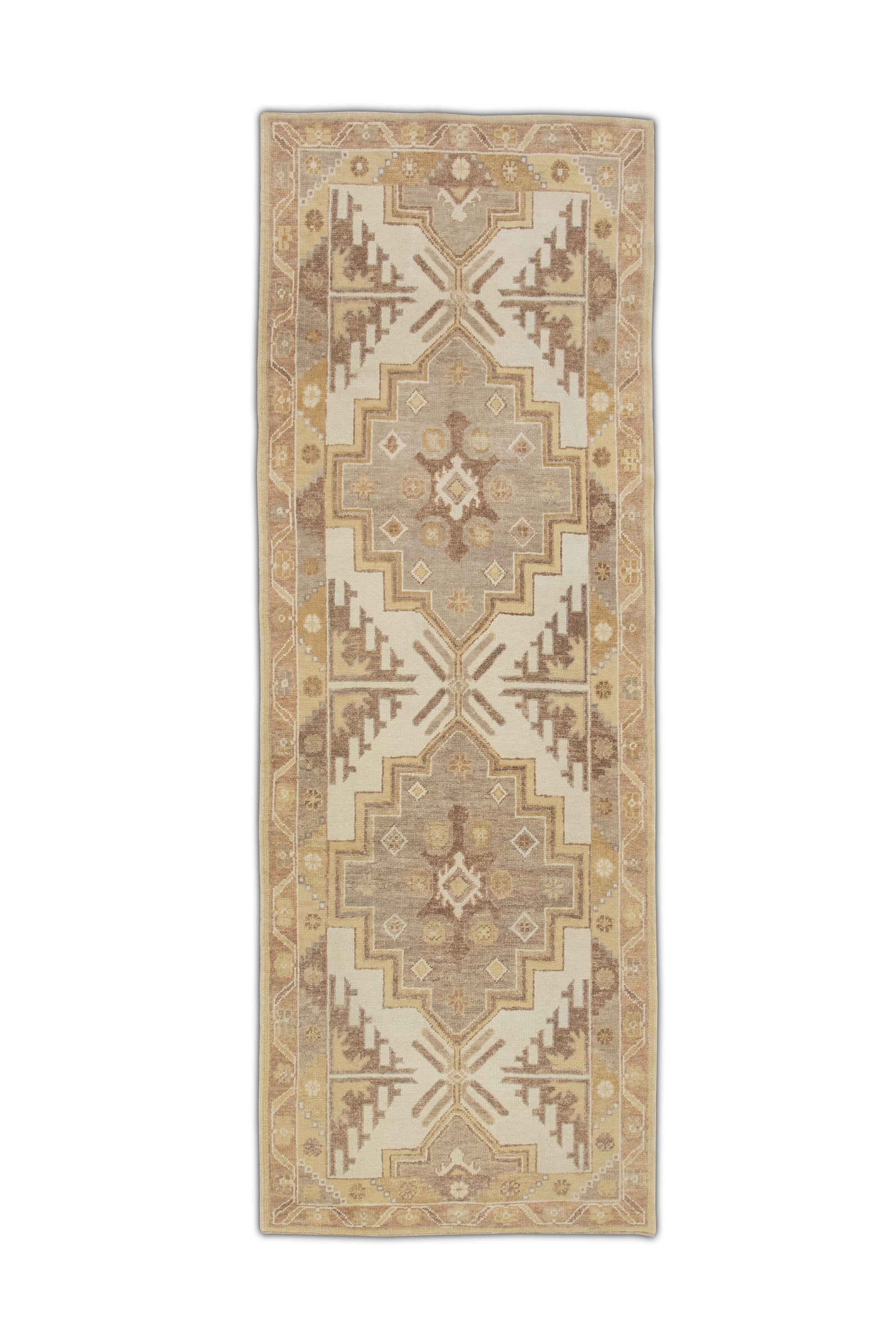 Turkish Oushak Rug 4'2" x 10'8" #04