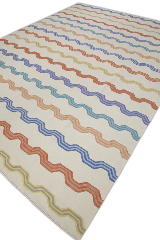 #15 Oriental Flat Weave Turkish Kilim 9'1" x 12'5"