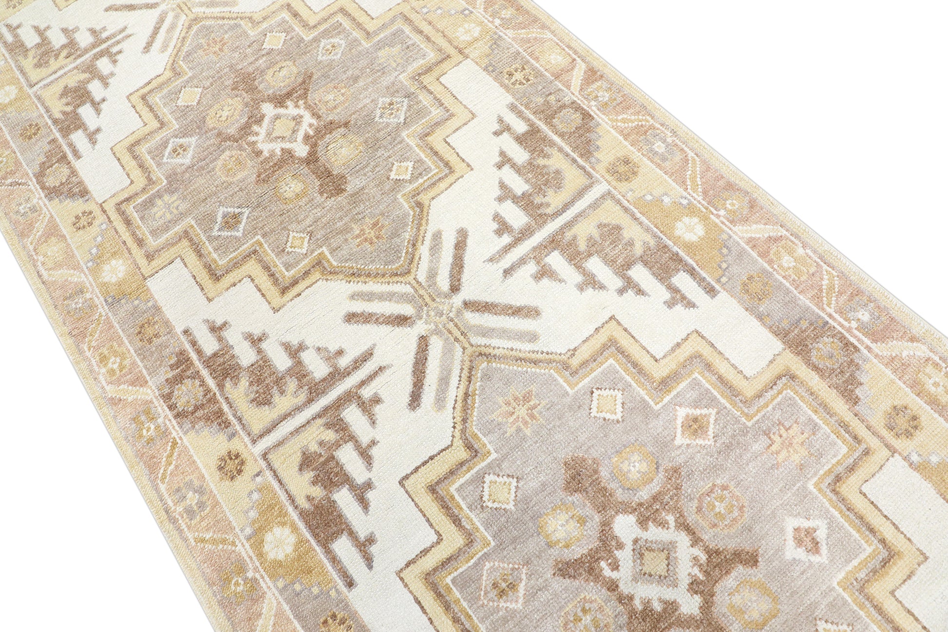 Turkish Oushak Rug 4'2" x 10'8" #04