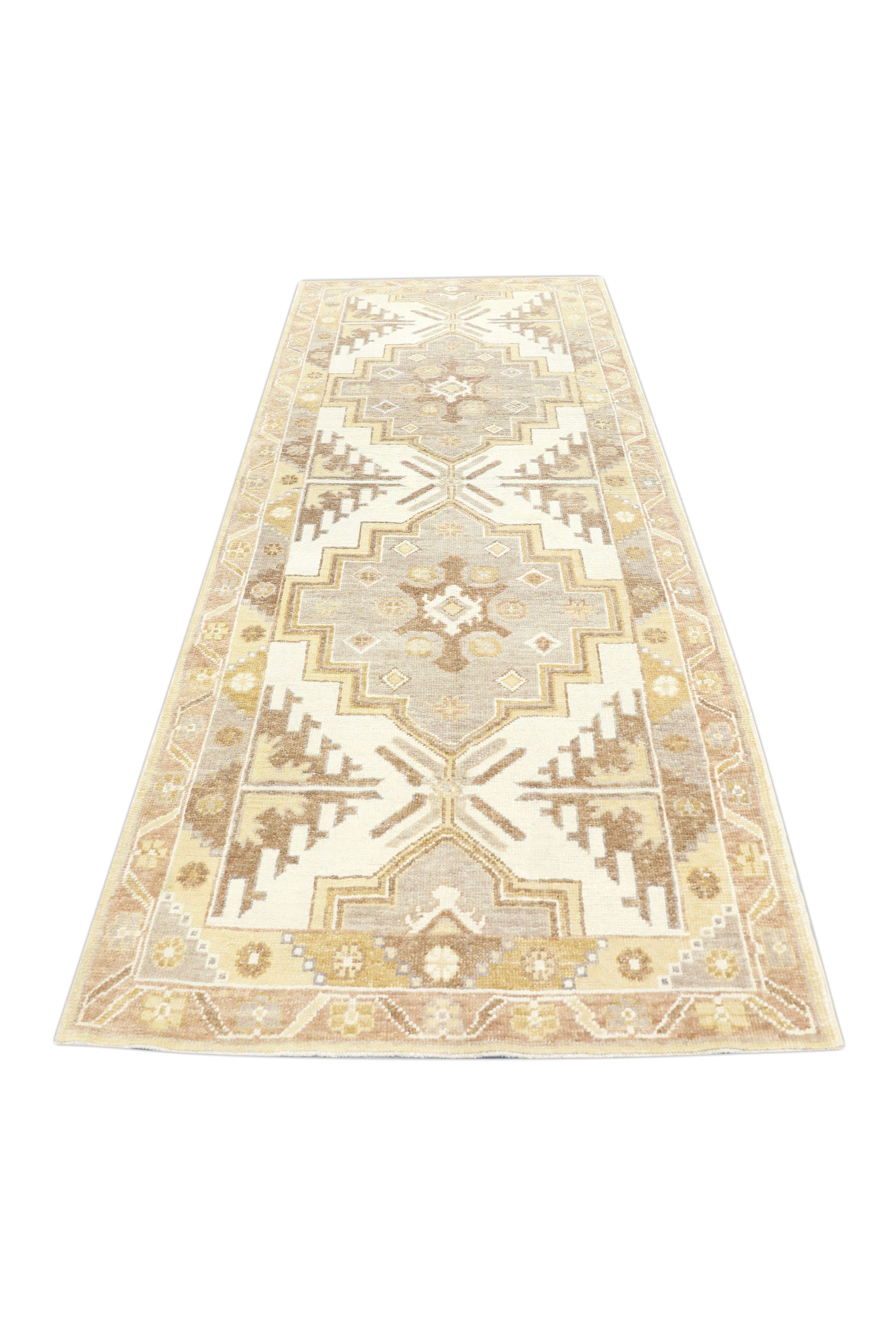 Turkish Oushak Rug 4'2" x 10'8" #04