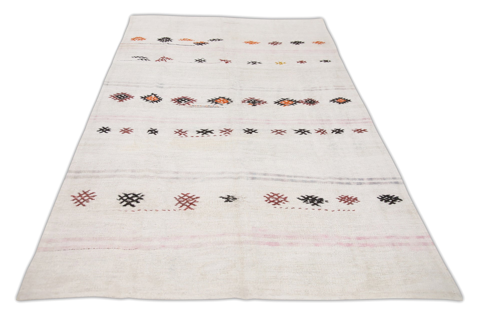 Oriental Flatweave Turkish Hemp Kilim 6'6" x 10'6" #02